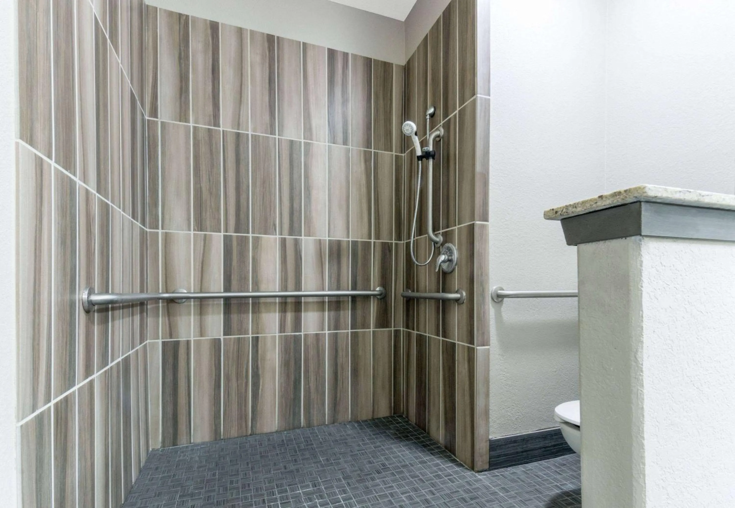 Shower in Super 8 by Wyndham San Antonio Near Fort Sam Houston