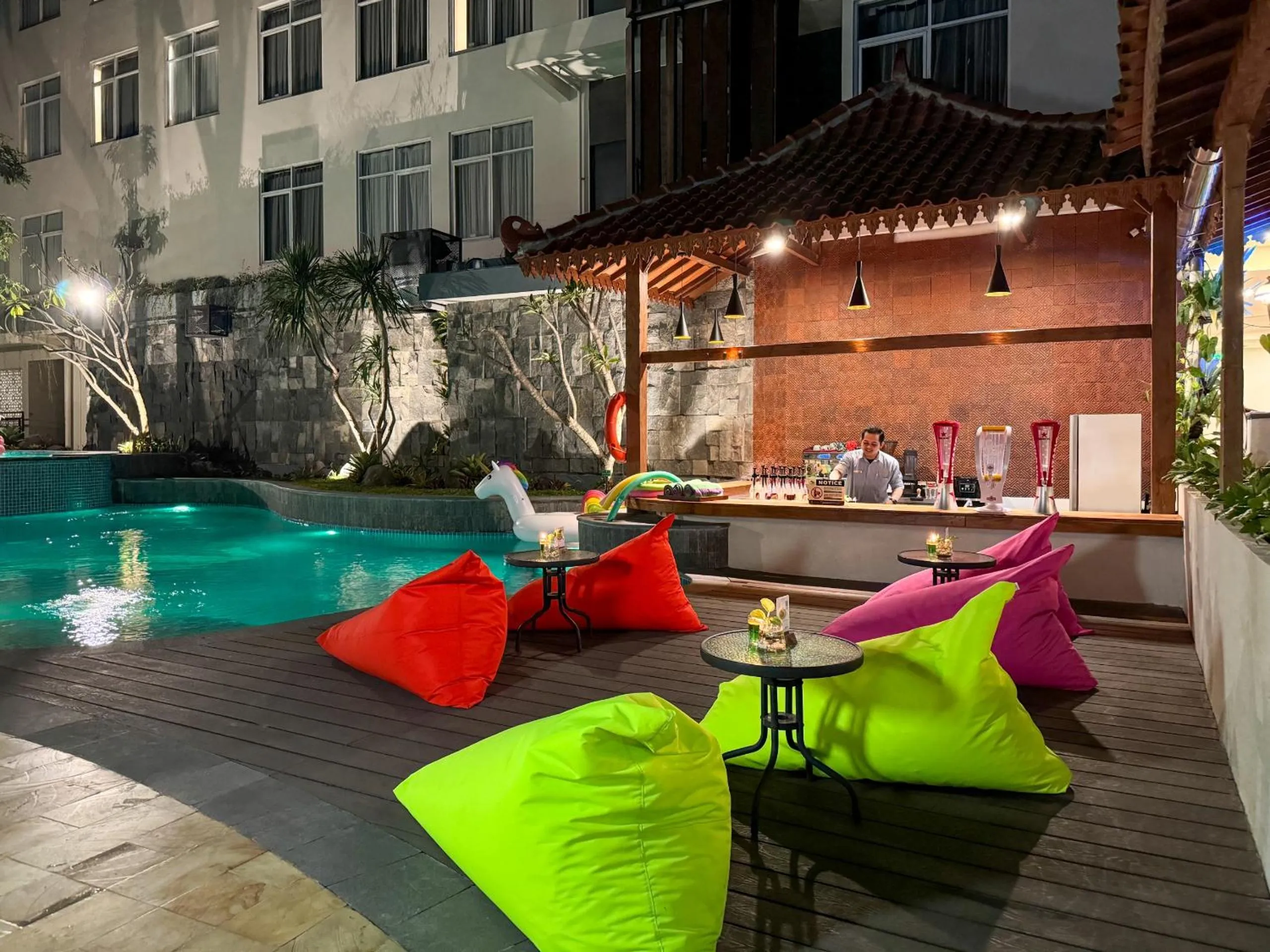 Pool view in Aveon Hotel Yogyakarta by Daphna Management