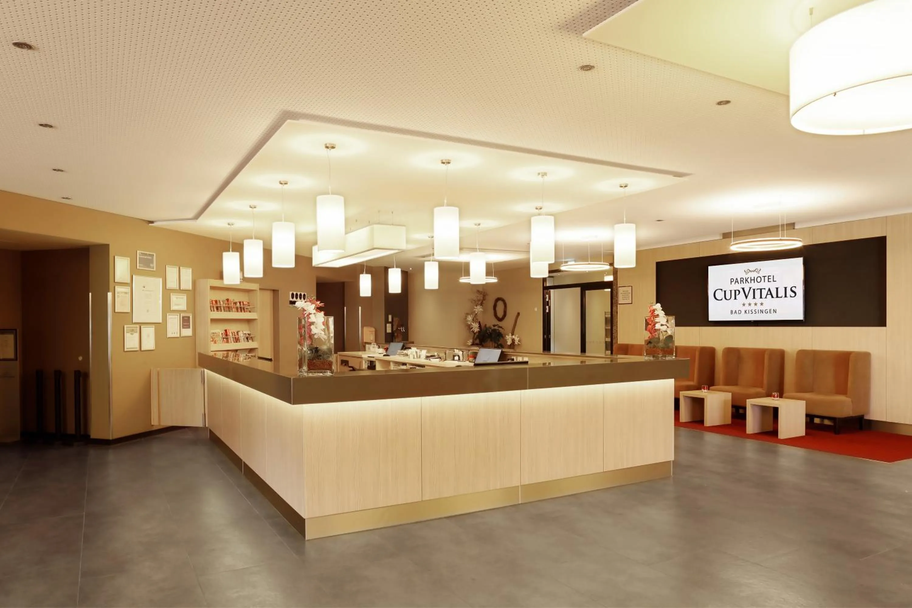 Lobby or reception in Parkhotel CUP VITALIS