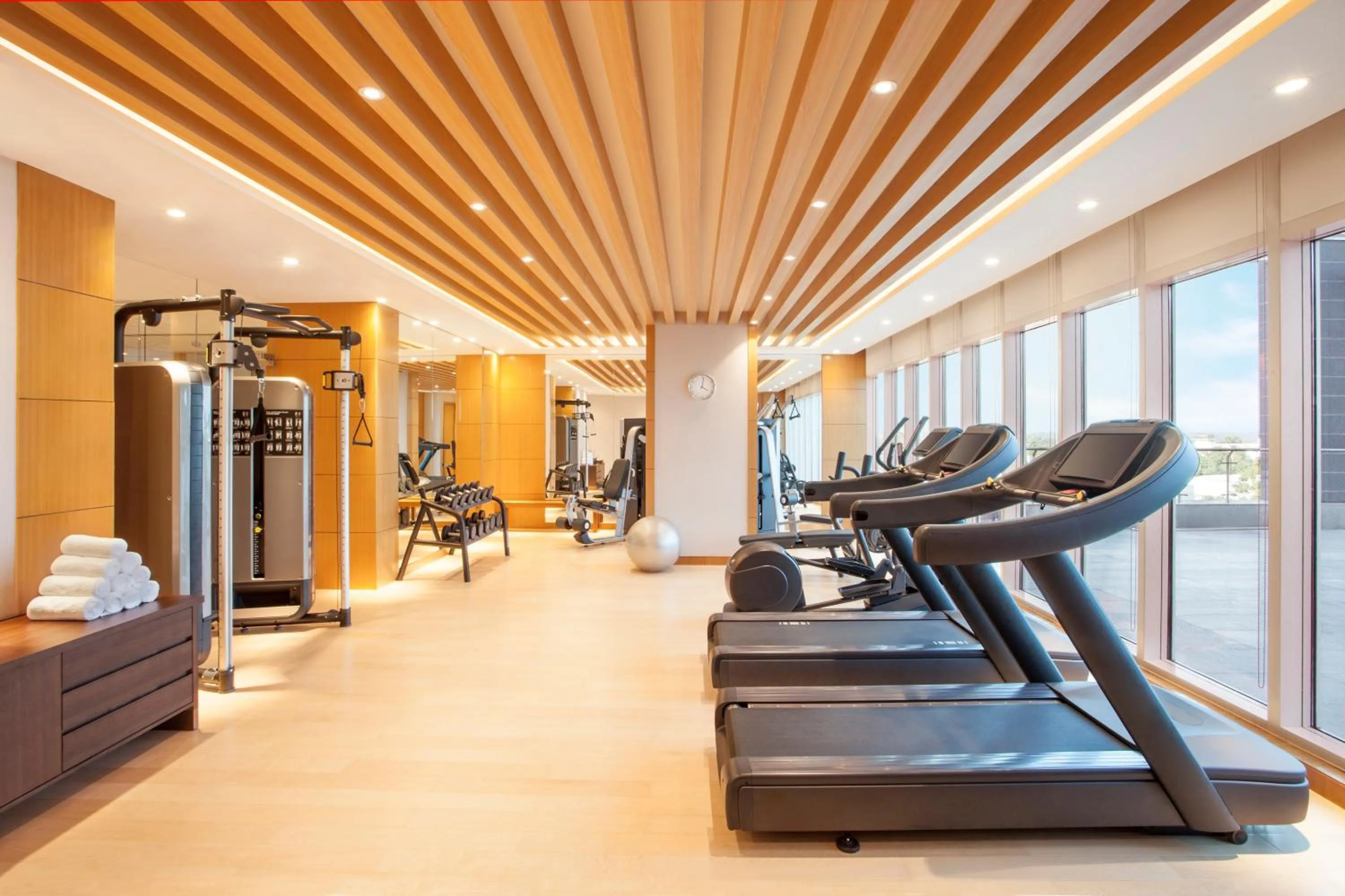 Fitness centre/facilities in Hyatt Regency Thrissur