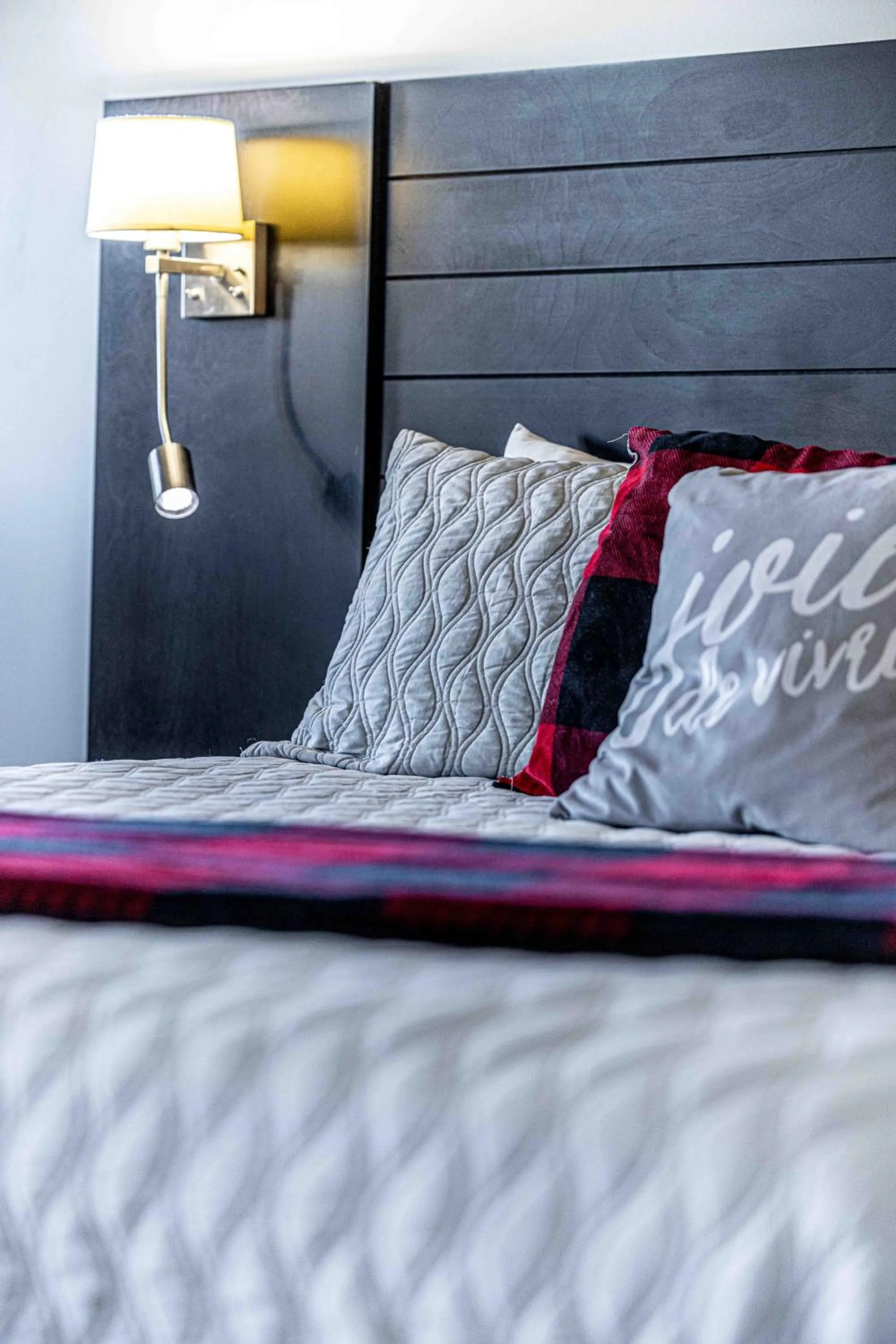 Bed in Motel le Point de Vue