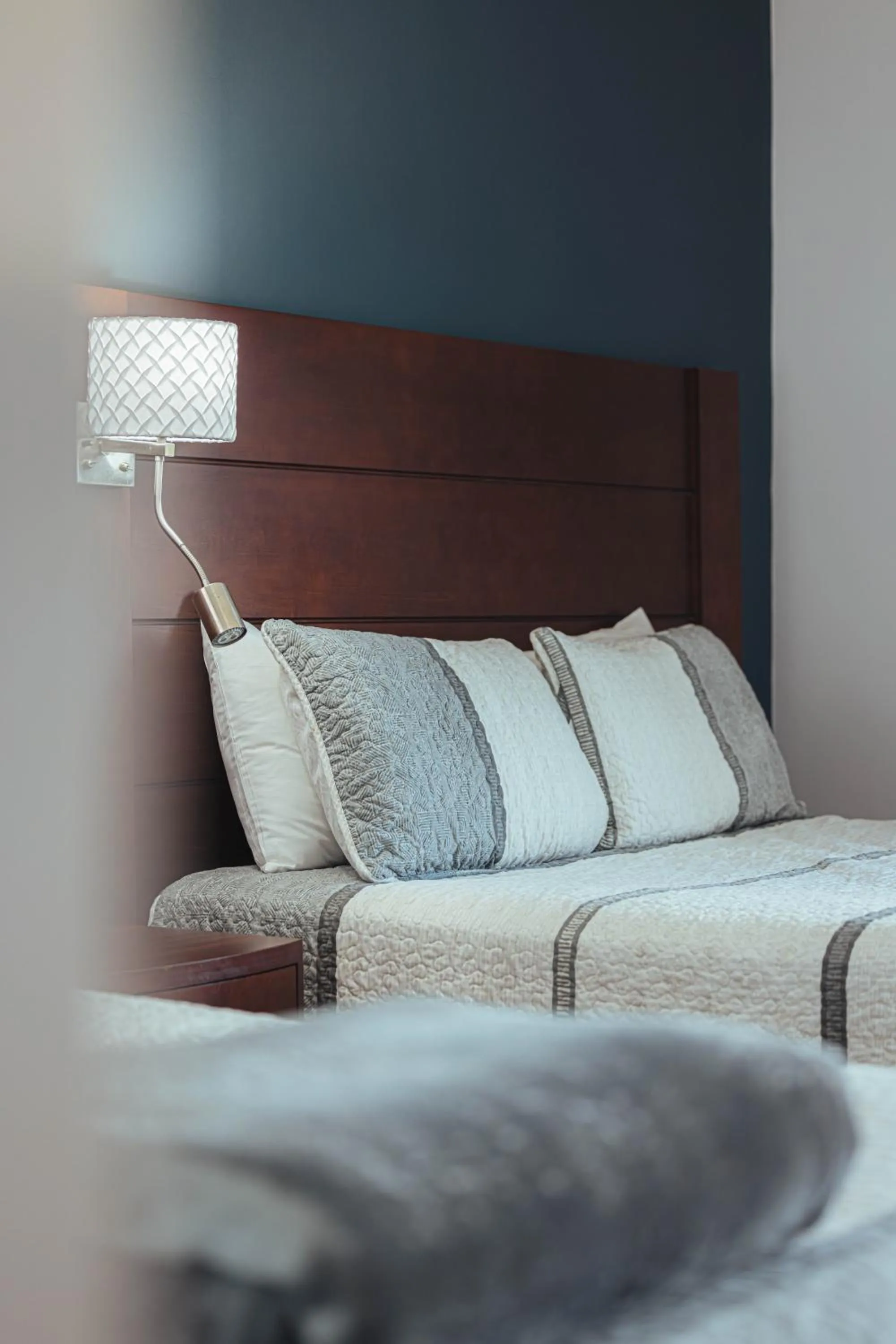 Bed in Motel le Point de Vue