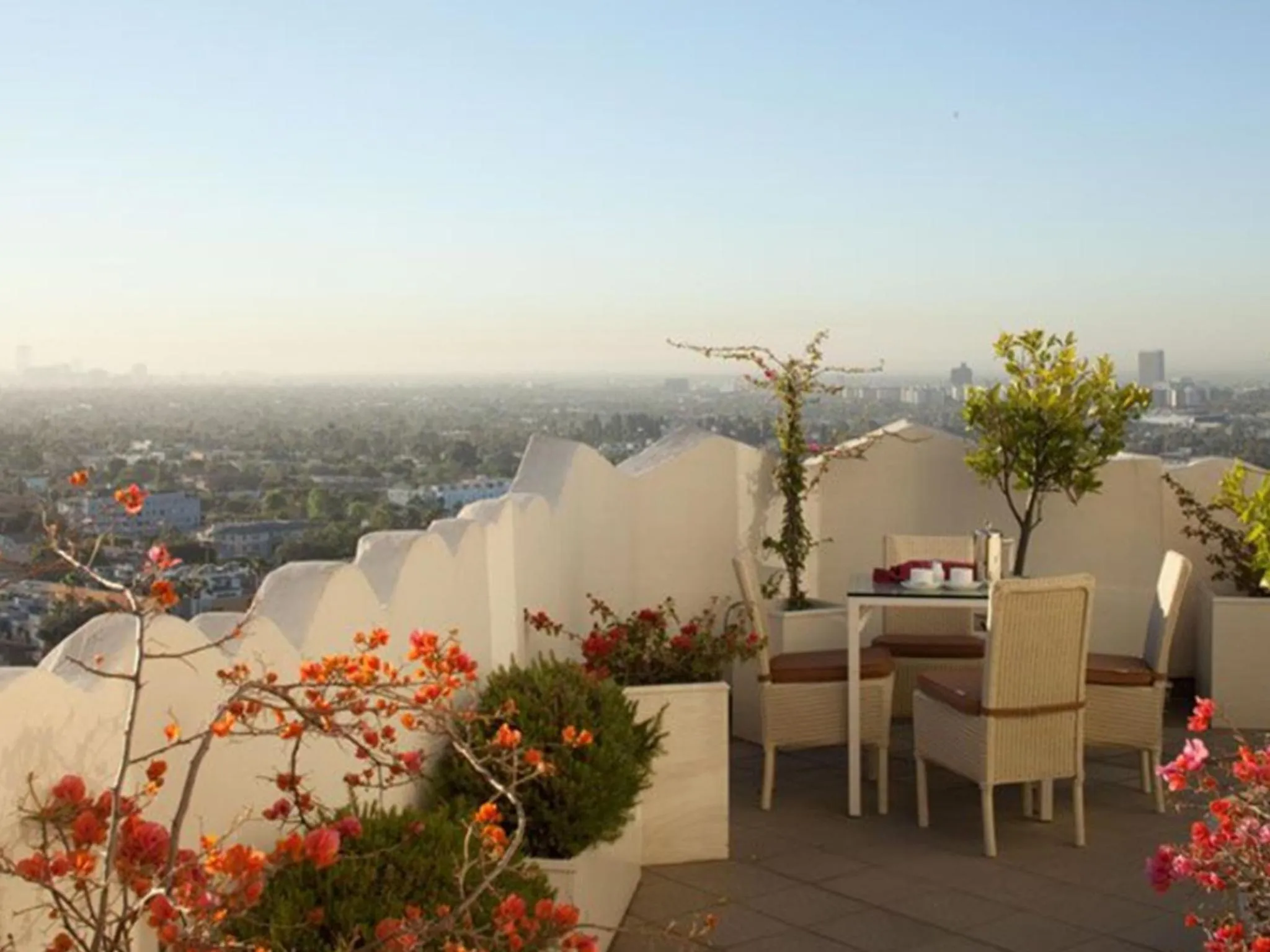 City view in Sunset Tower Hotel