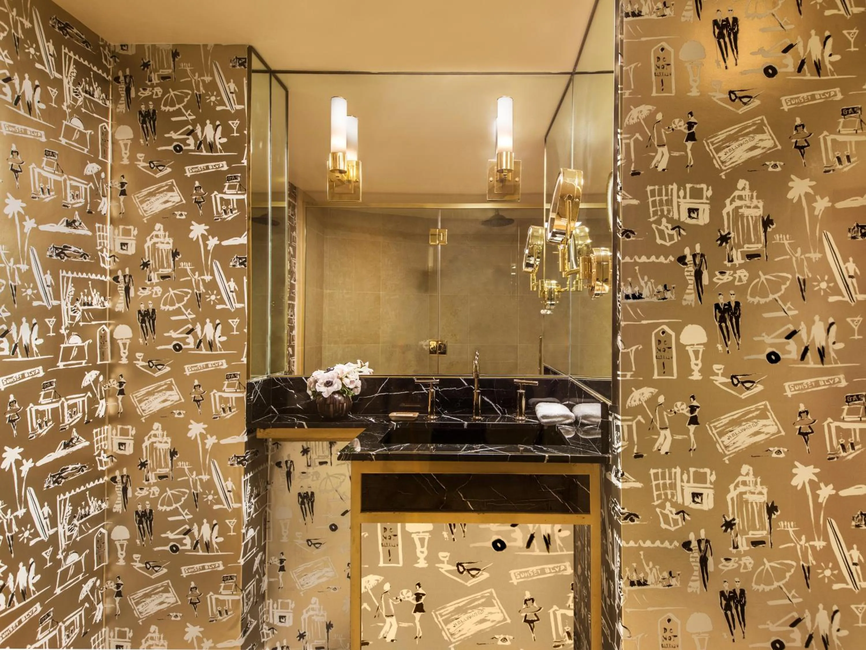 Bathroom in Sunset Tower Hotel