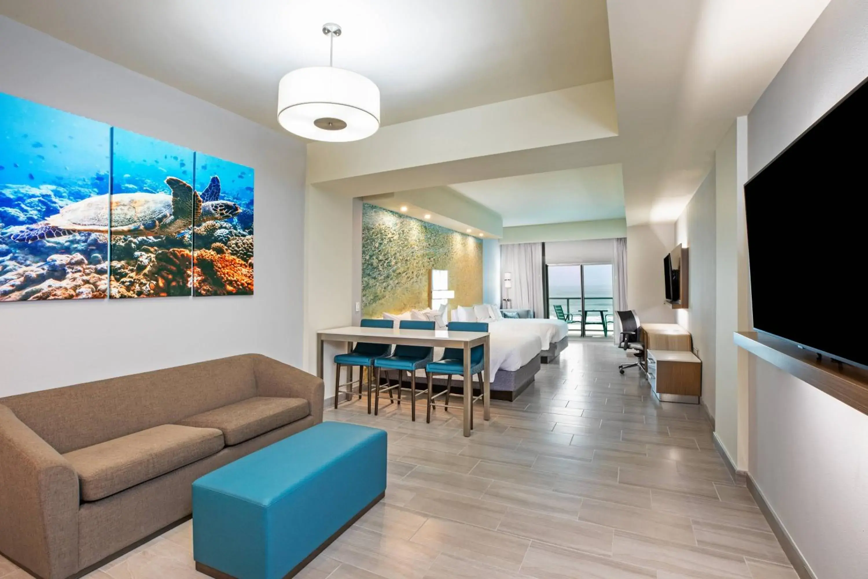 Inline, Suite, 2 Queen, Sofa bed, Ocean view, Balcony in Courtyard South Padre Island Inline, Suite, 2 Queen, Sofa bed, Ocean view, Balcony in Courtyard South Padre Island