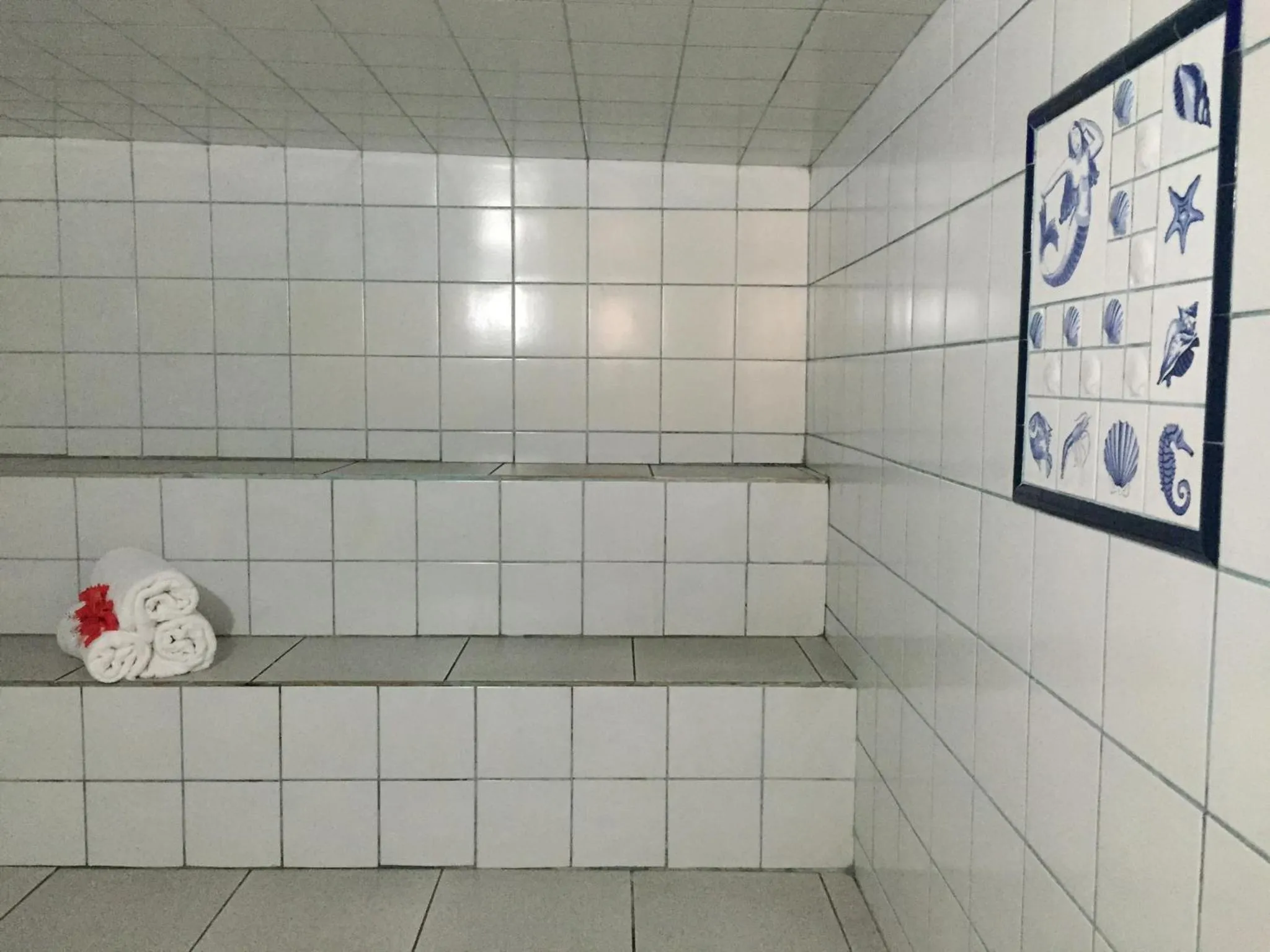 Steam room in Eden Praia Hotel