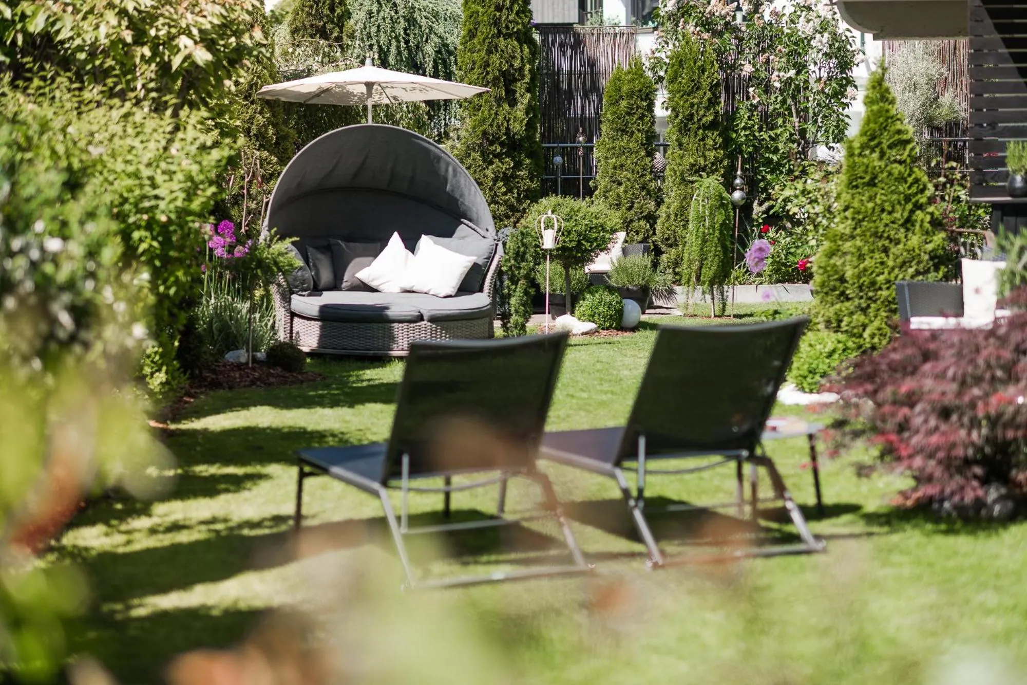 Garden in Garni Hotel Platzer