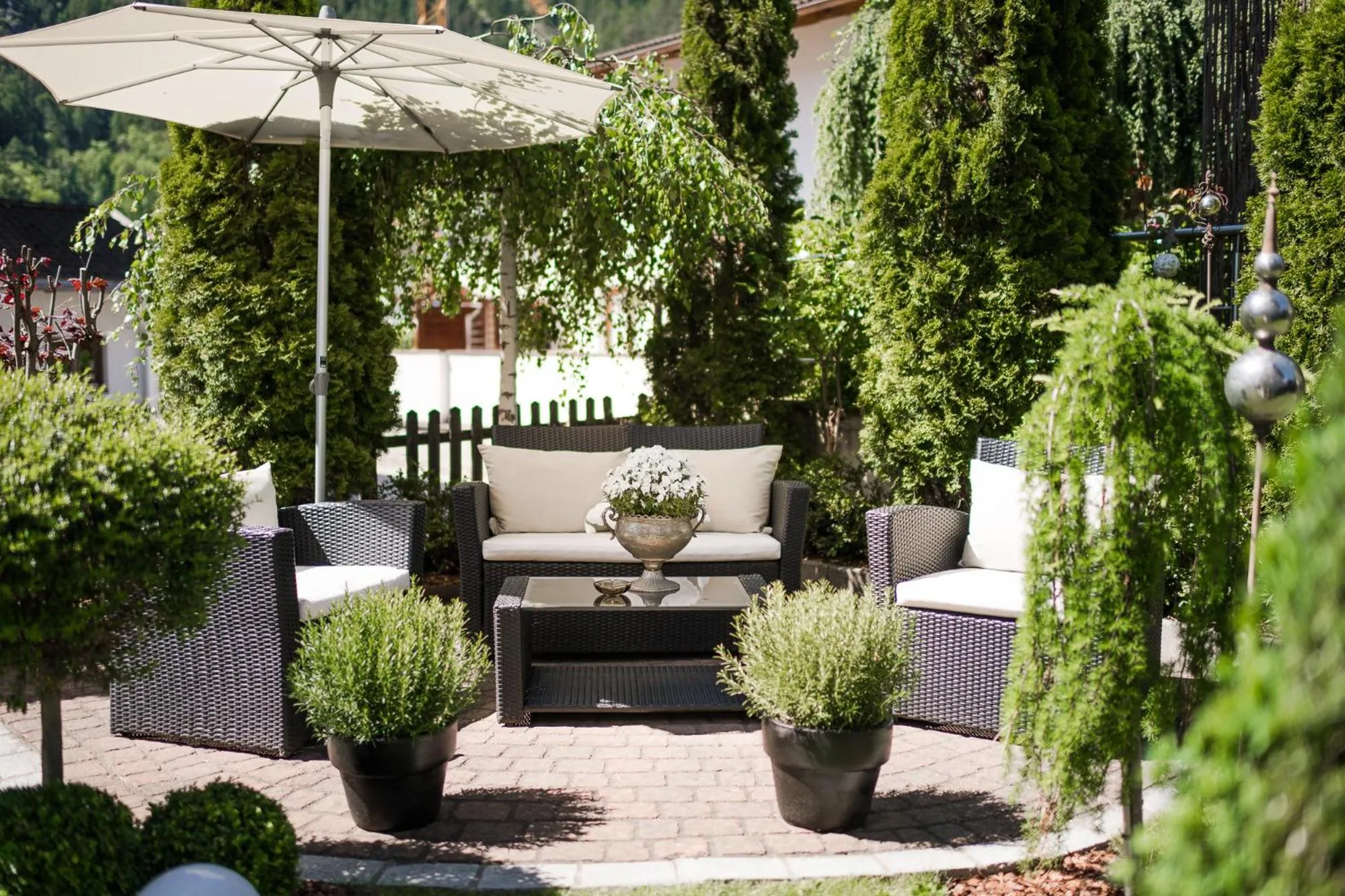 Garden in Garni Hotel Platzer