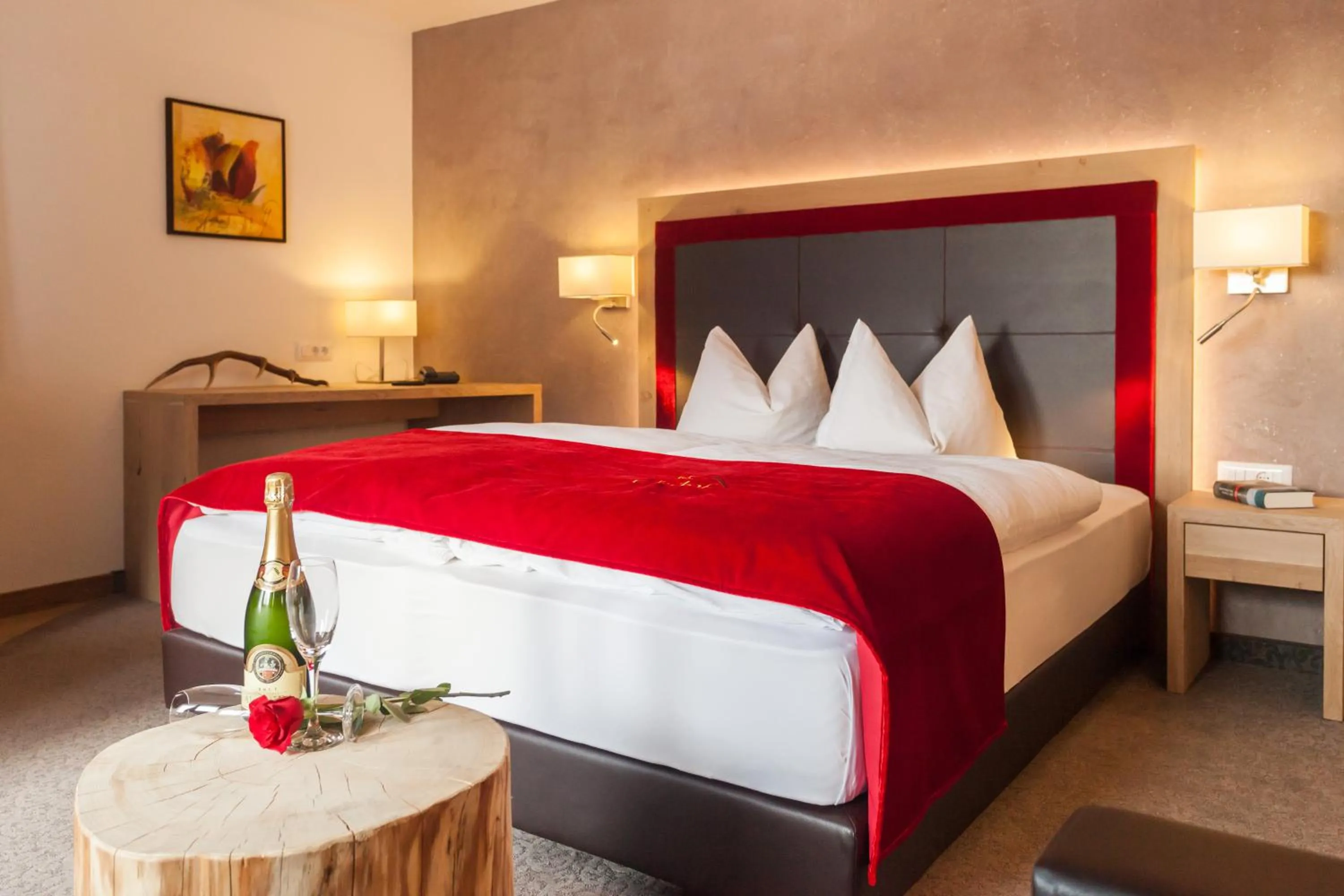 Bed in Almhotel Glieshof