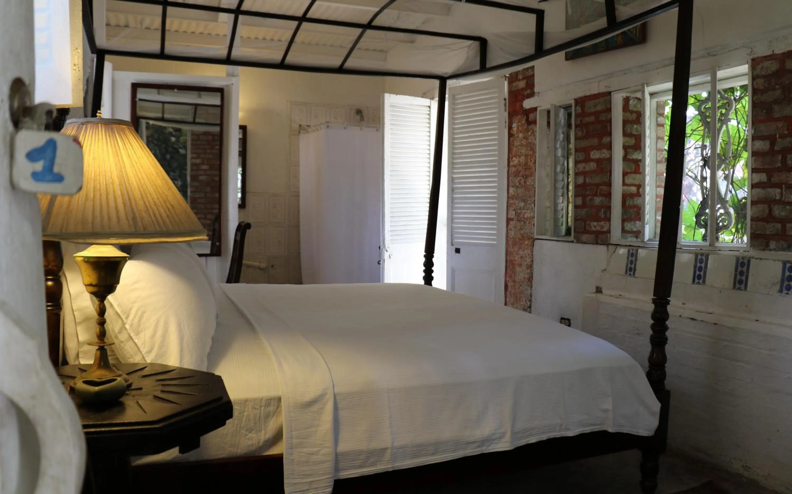 Bed in hotel florita