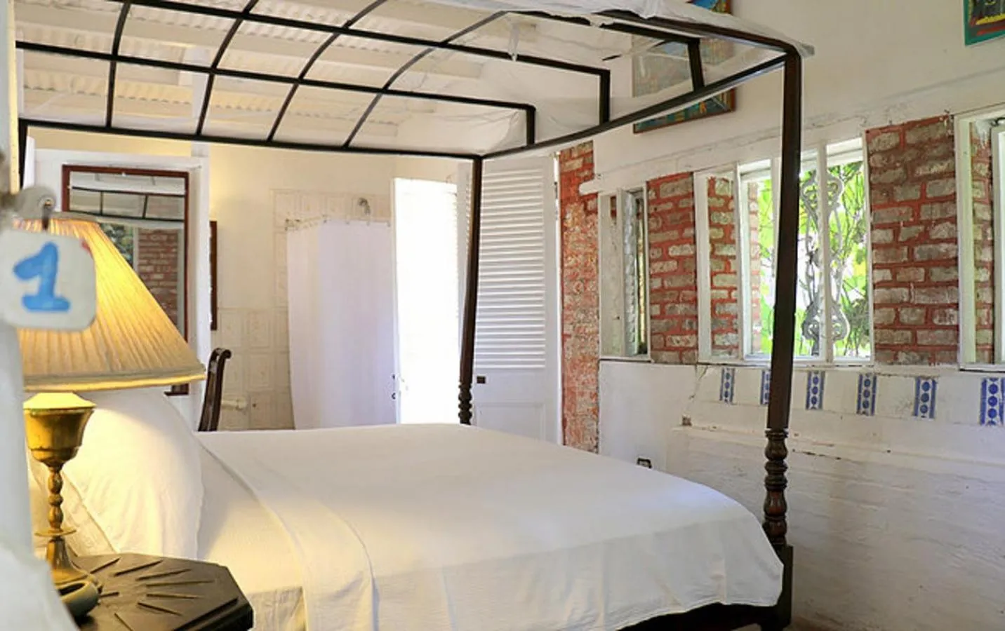 Bed in hotel florita