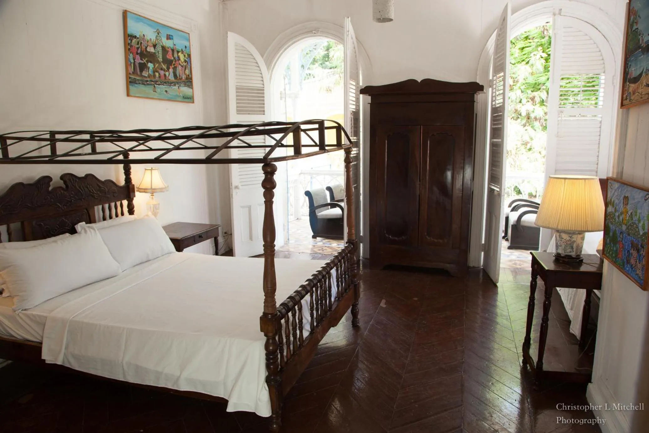 Bed in hotel florita