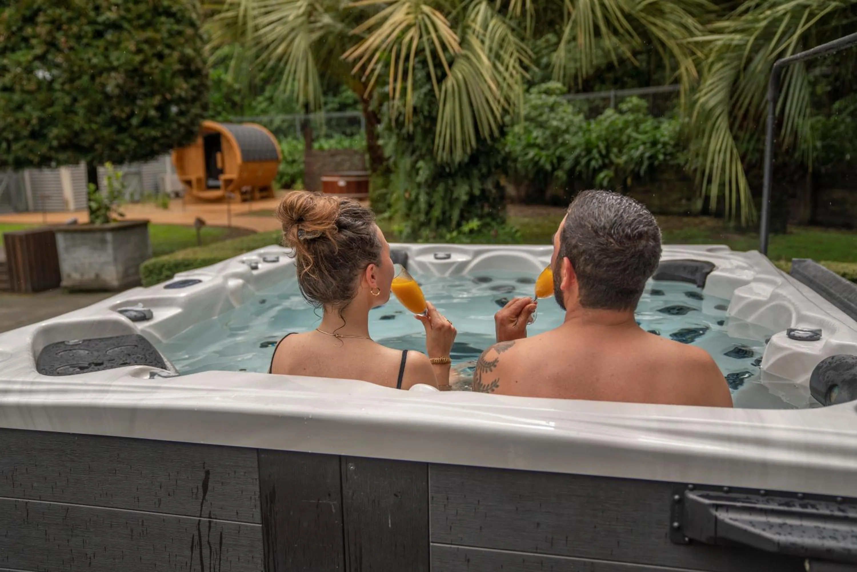 Hot Tub in Wharekauhau Country Estate