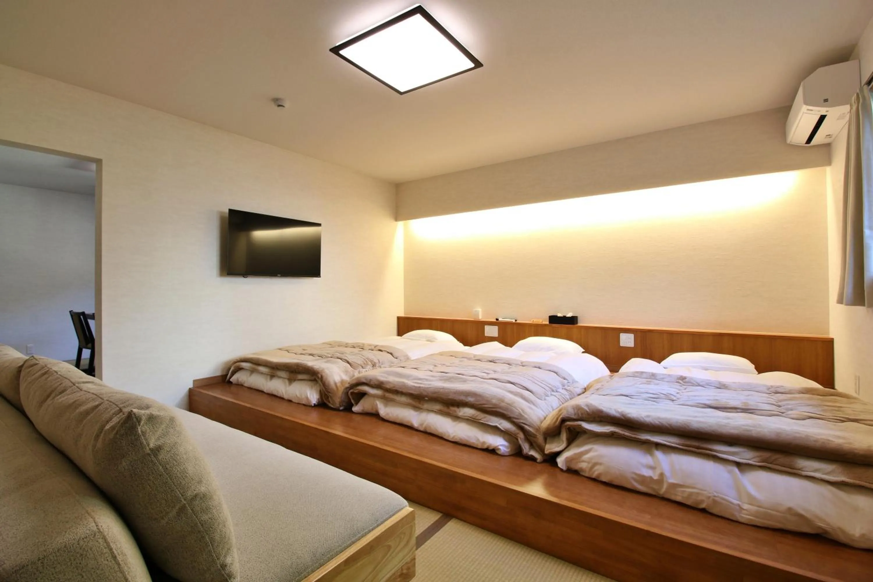 Bed in Masuya Ryokan