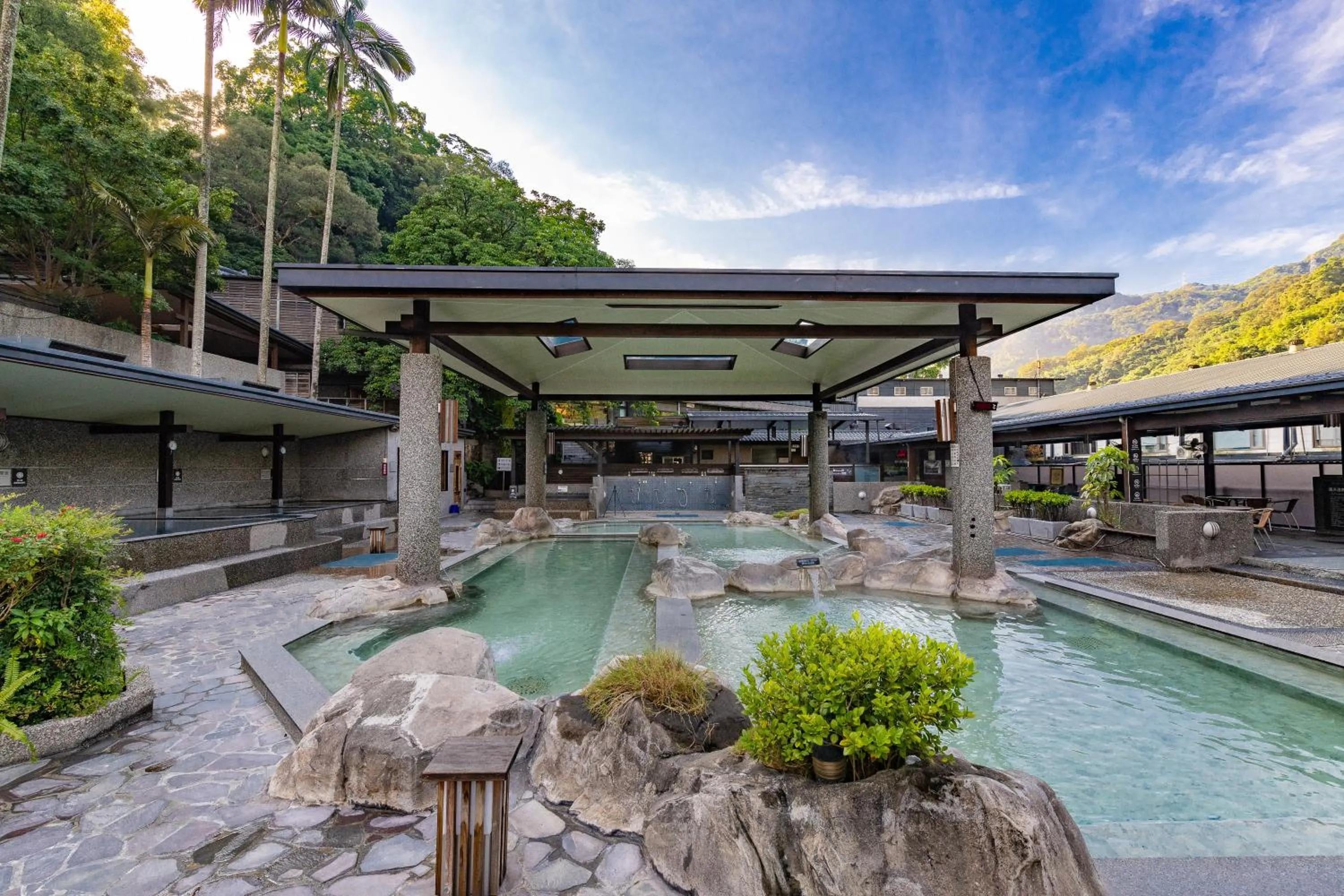 Open Air Bath in Great Roots Forestry Spa Resort
