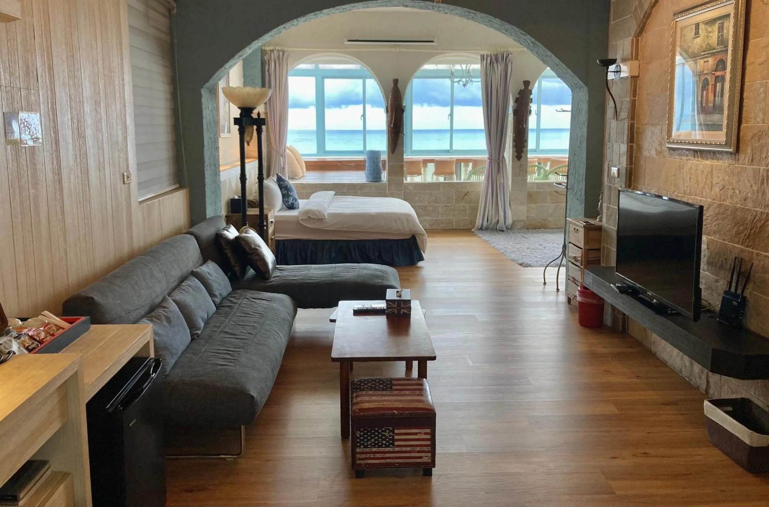 Bed in 海邊邊民宿 Near Seaside B&B 民宿1092號