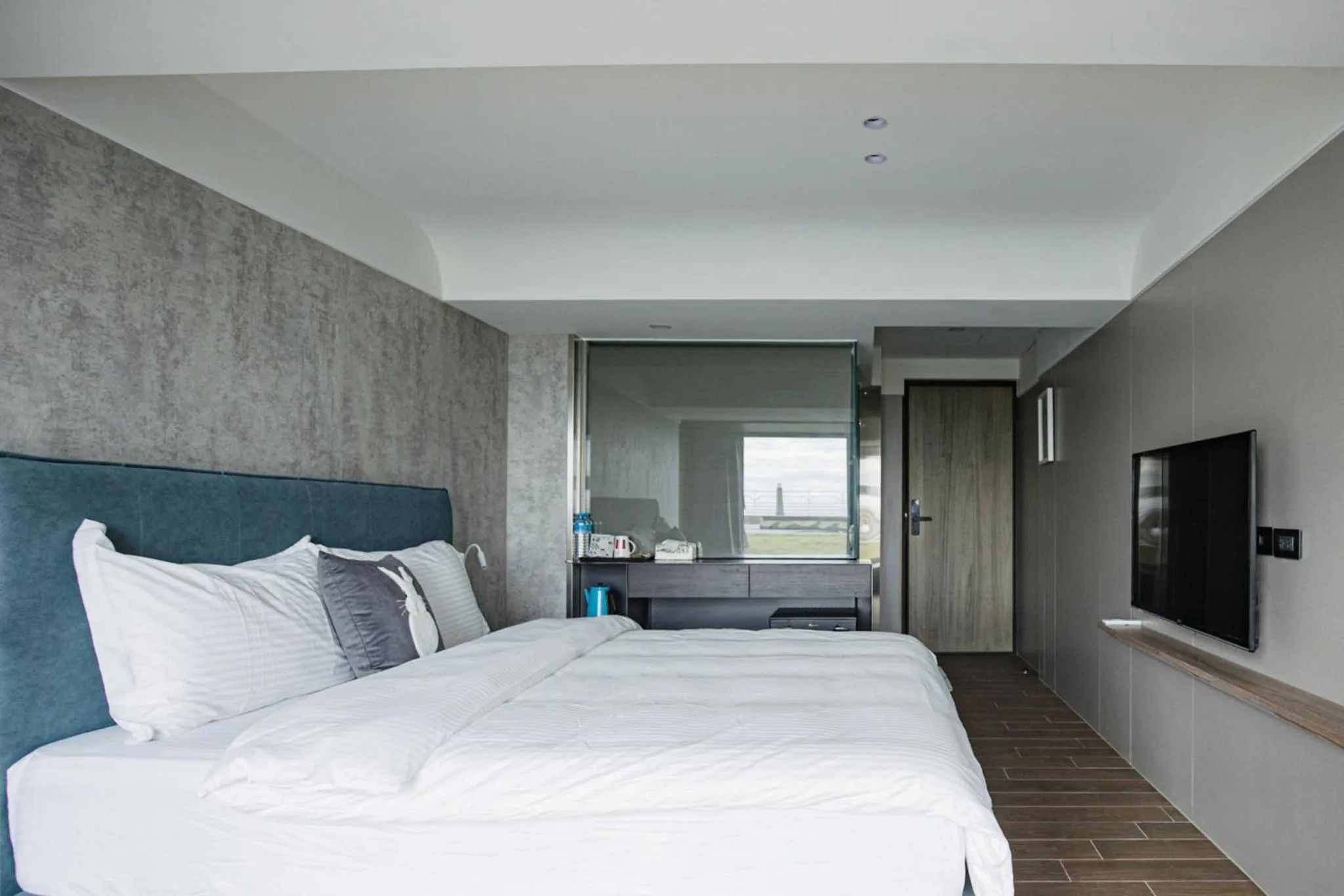 Bed in 海邊邊民宿 Near Seaside B&B 民宿1092號