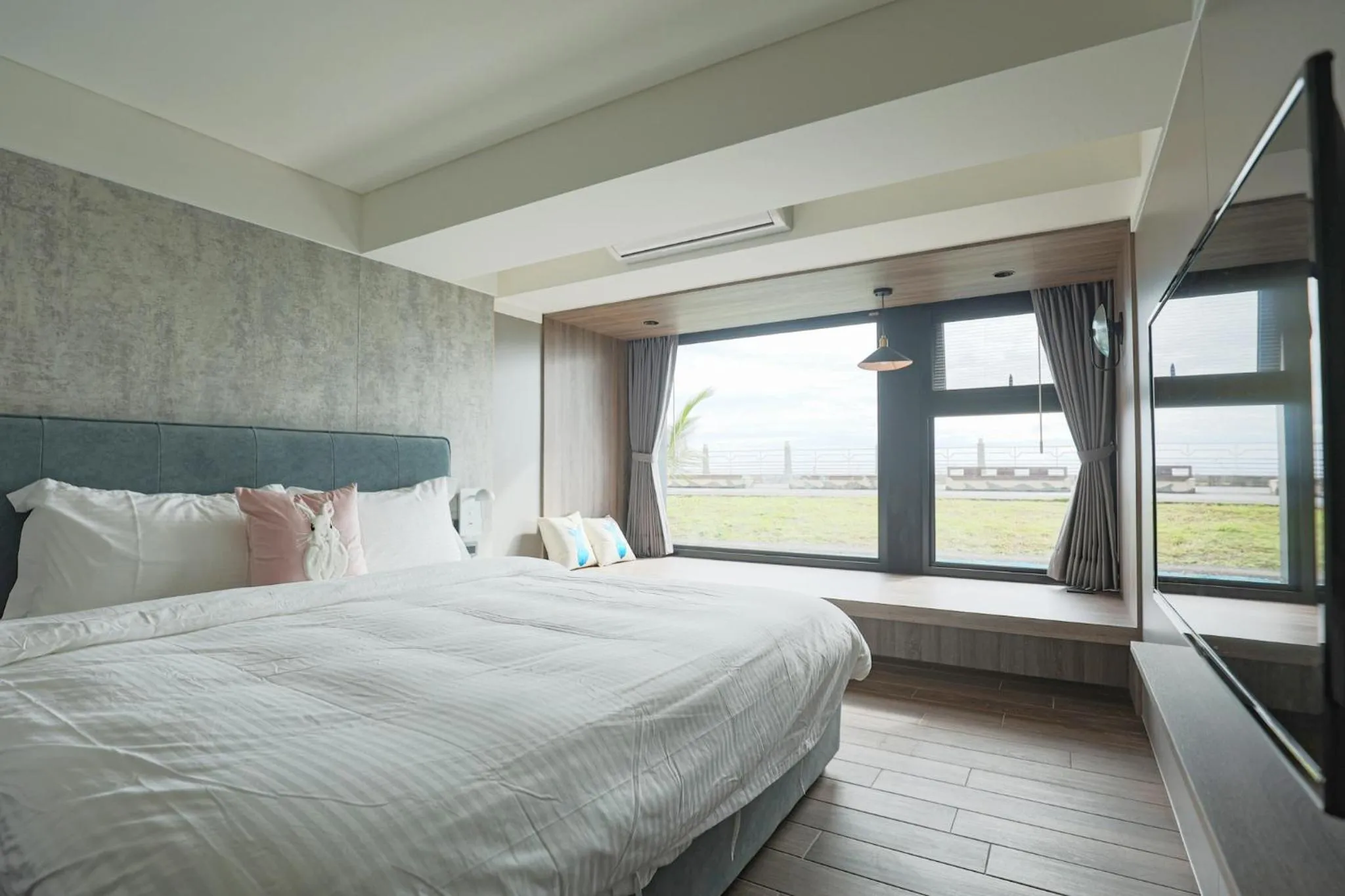 Bed in 海邊邊民宿 Near Seaside B&B 民宿1092號