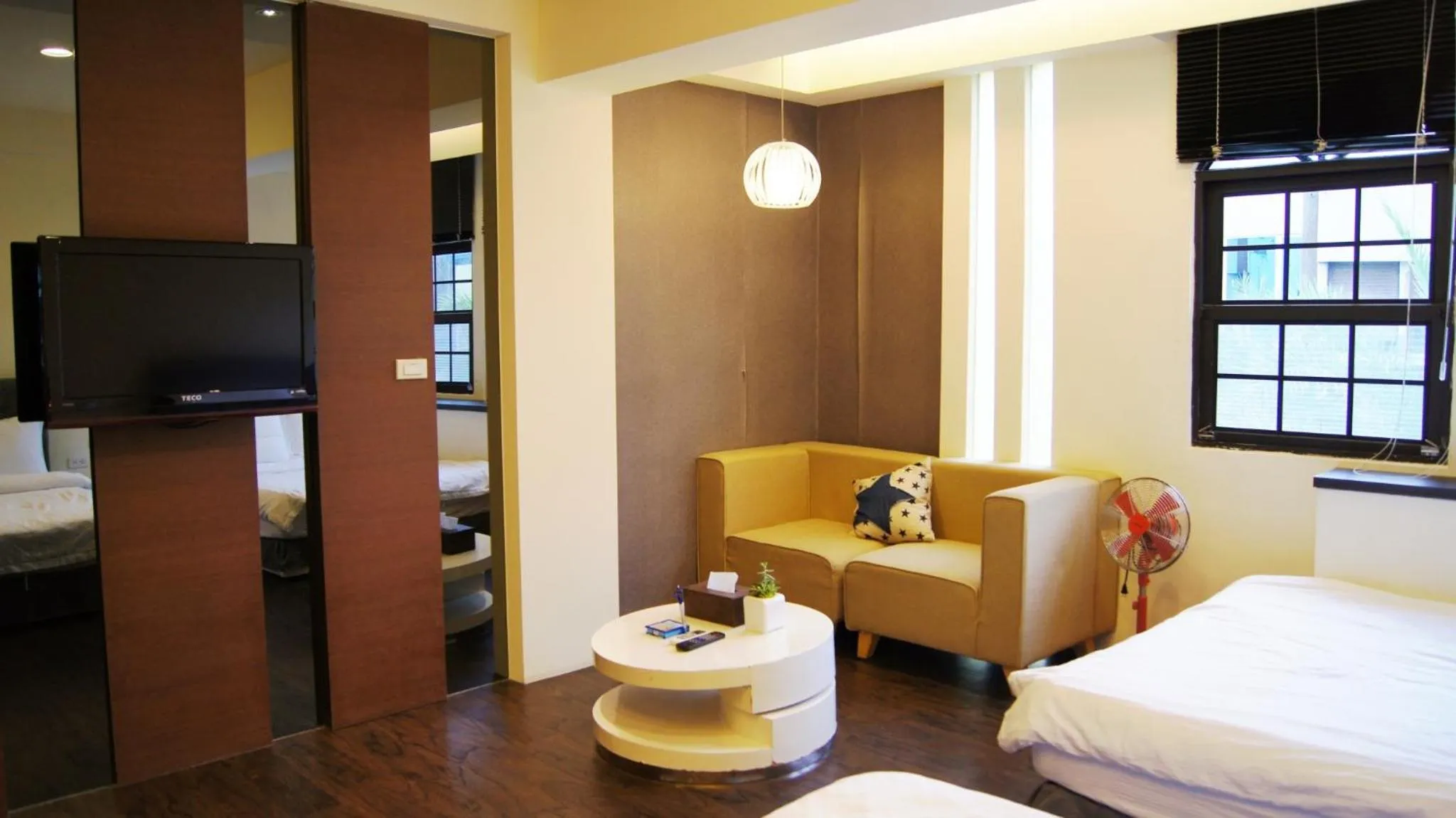 Bed in 海邊邊民宿 Near Seaside B&B 民宿1092號