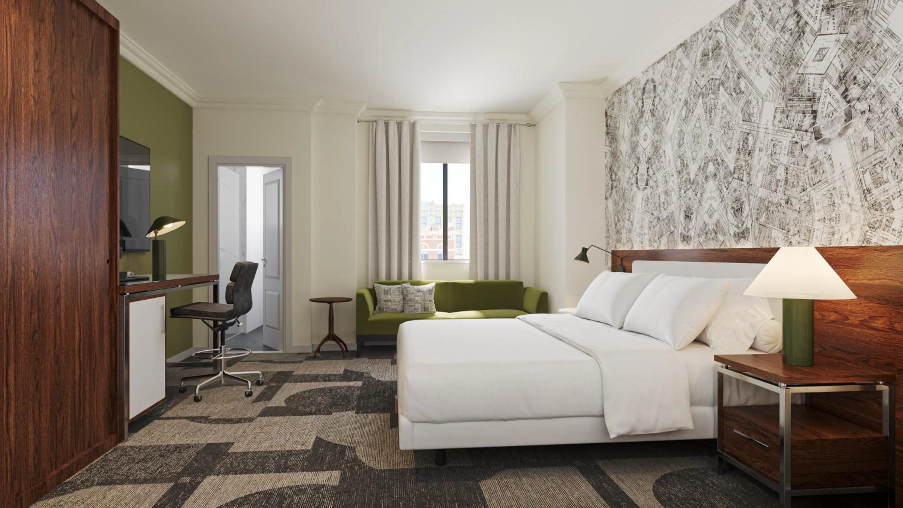 Bedroom in Le Meridien Indianapolis