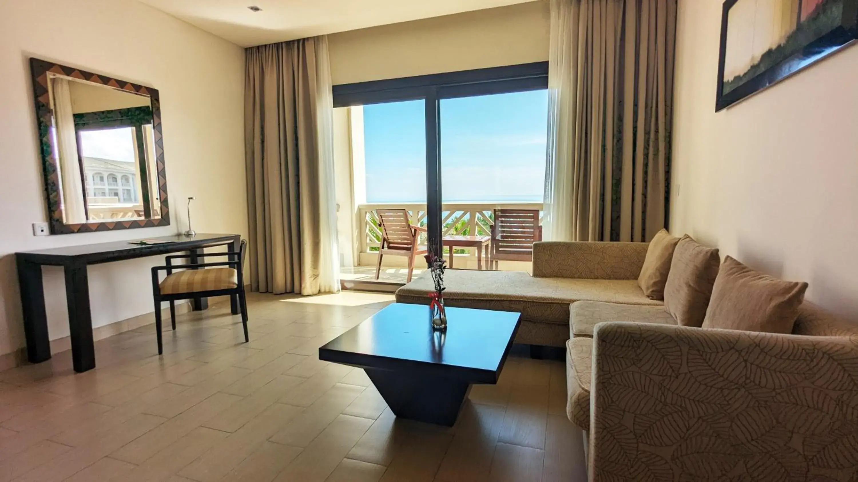 Deluxe Double Room with Balcony and Sea View in Olalani Resort & Condotel Deluxe Double Room with Balcony and Sea View in Olalani Resort & Condotel