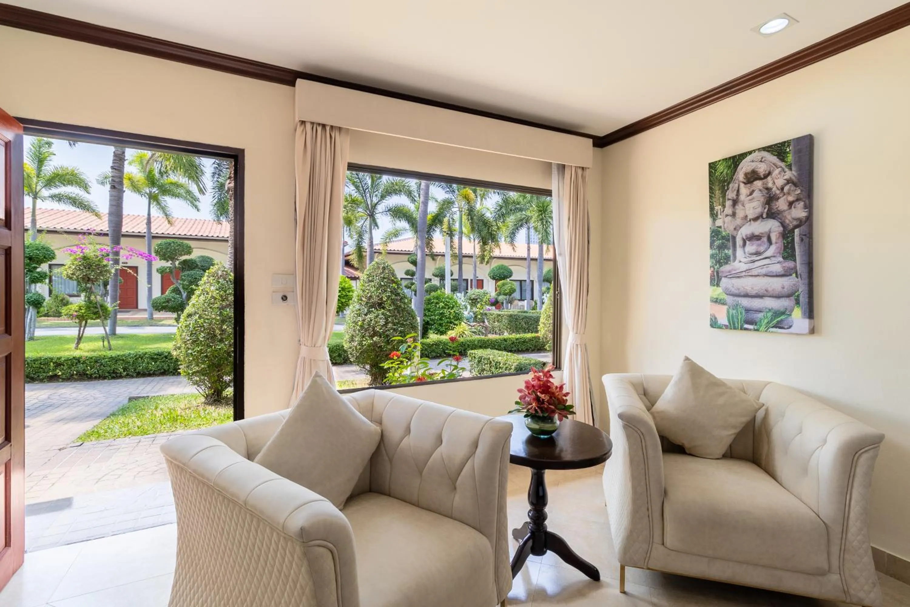 Seating area in Thai Garden Resort