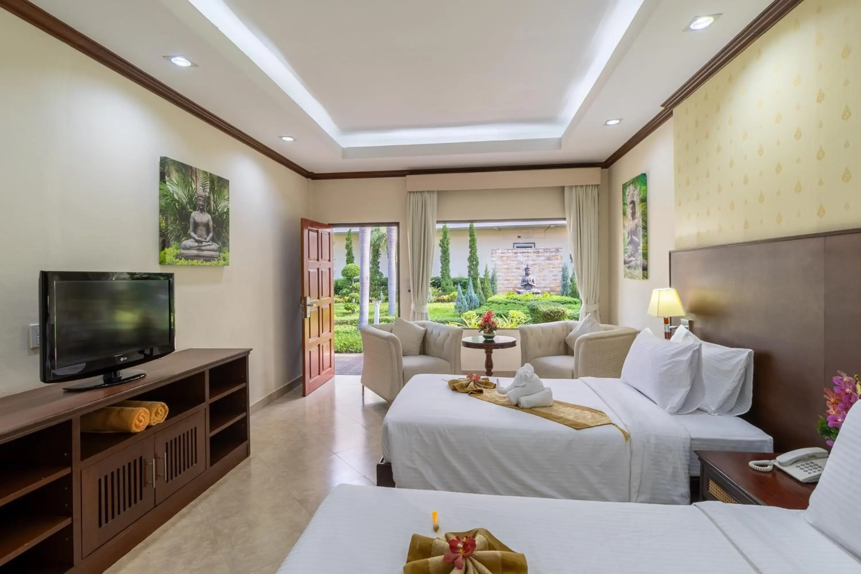 Deluxe Room Twin Bed in Thai Garden Resort Deluxe Room Twin Bed in Thai Garden Resort