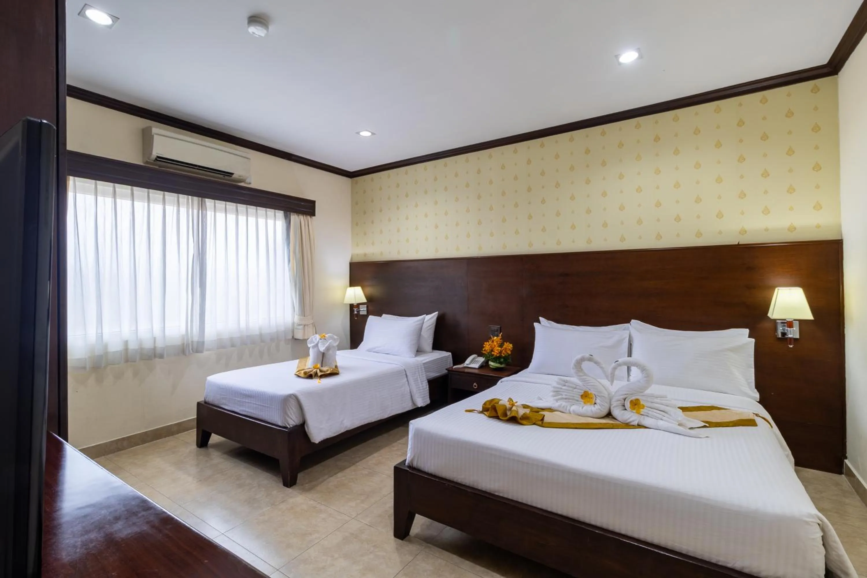 Bed in Thai Garden Resort