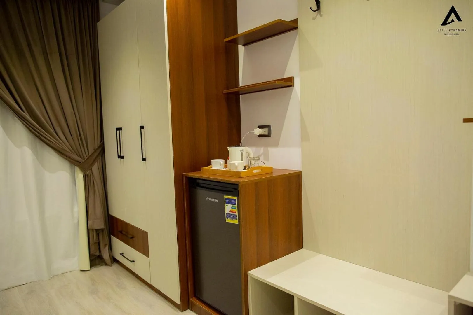 Kitchen or kitchenette in Elite Pyramids Boutique Hotel