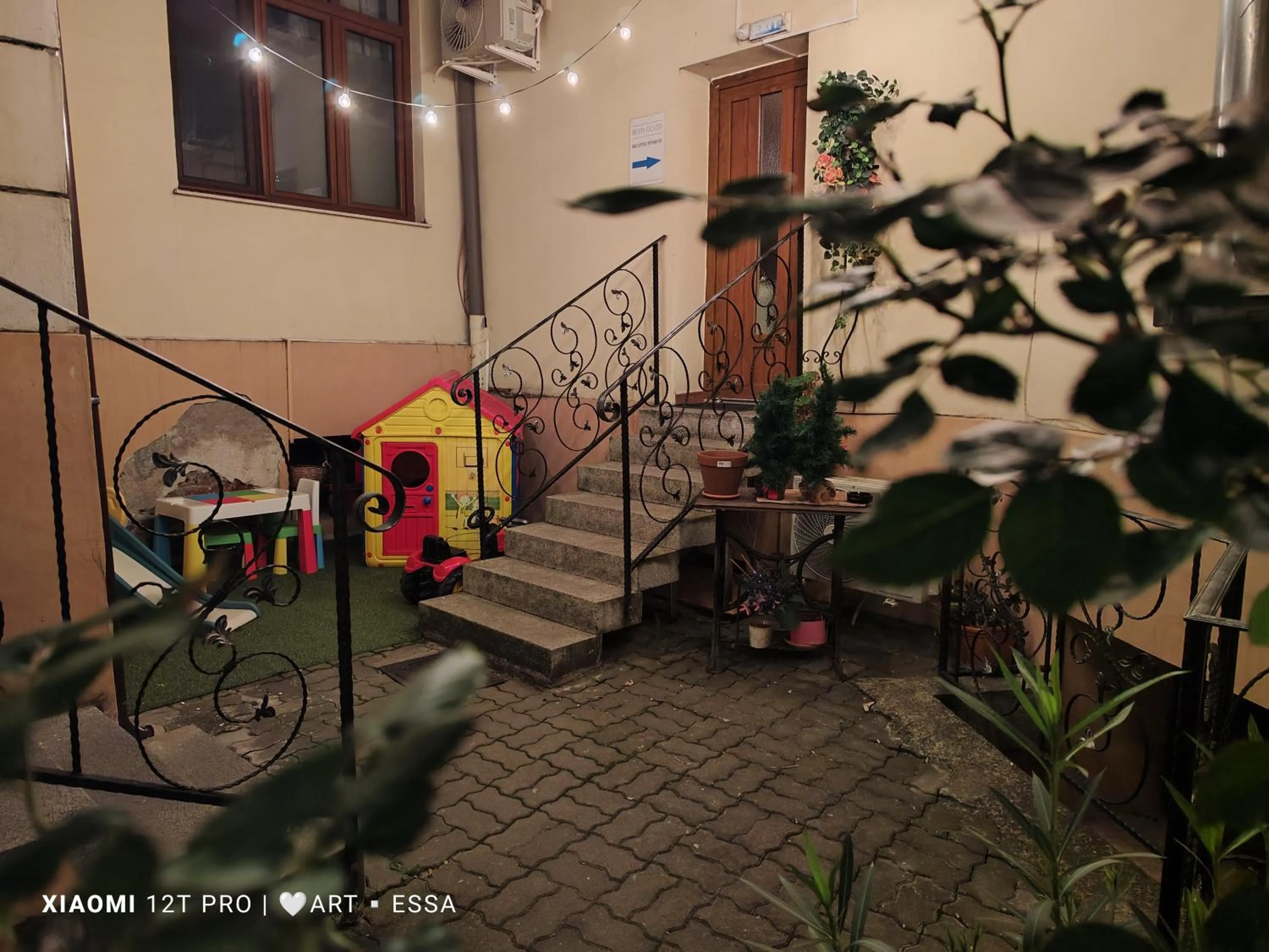 Garden view in Pensiunea Buon Gusto Sibiu-motorcyle friendly,city center