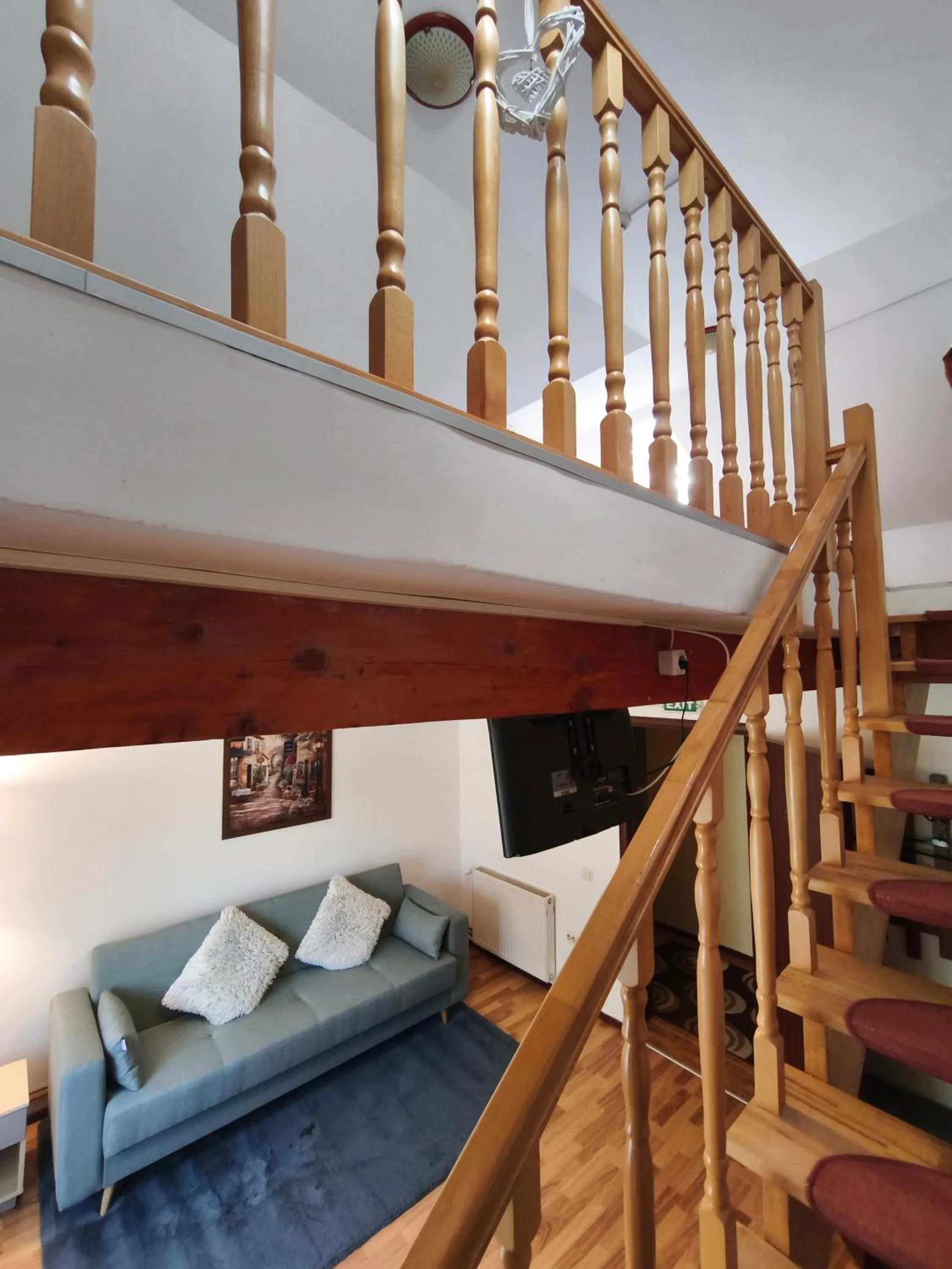 Bed in Pensiunea Buon Gusto Sibiu-motorcyle friendly,city center