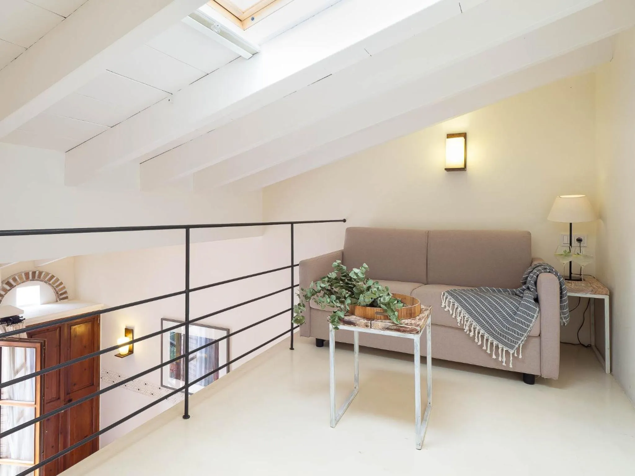 Living room, Bed in Hotel & Restaurant Jardi d'Artà