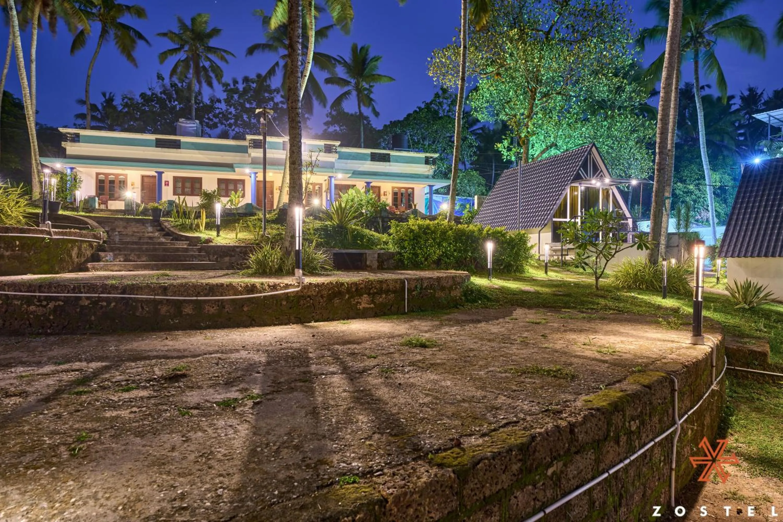 Property building in Zostel Varkala