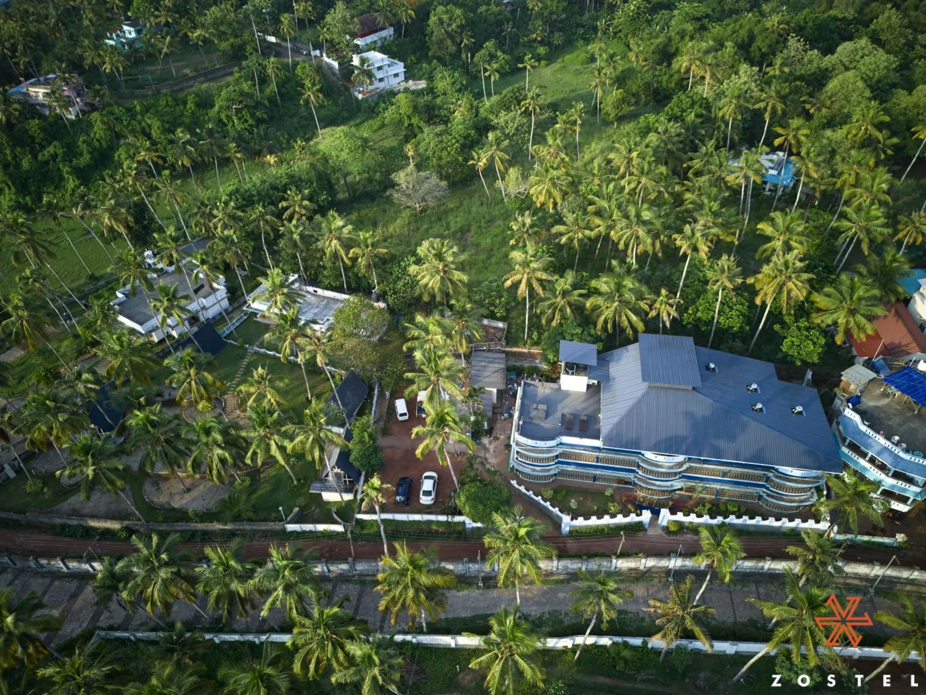 Bird's eye view in Zostel Varkala