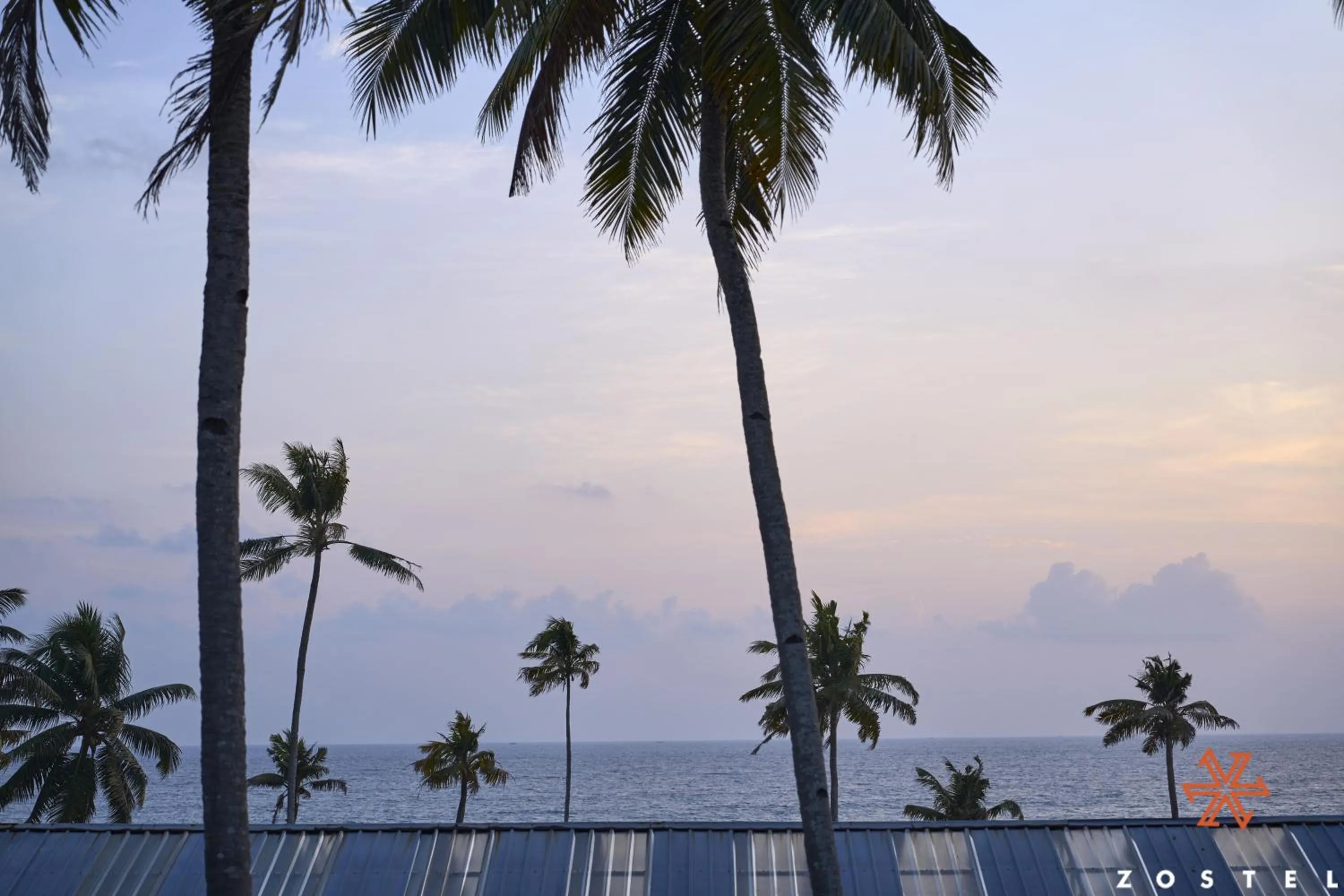 Sea view in Zostel Varkala