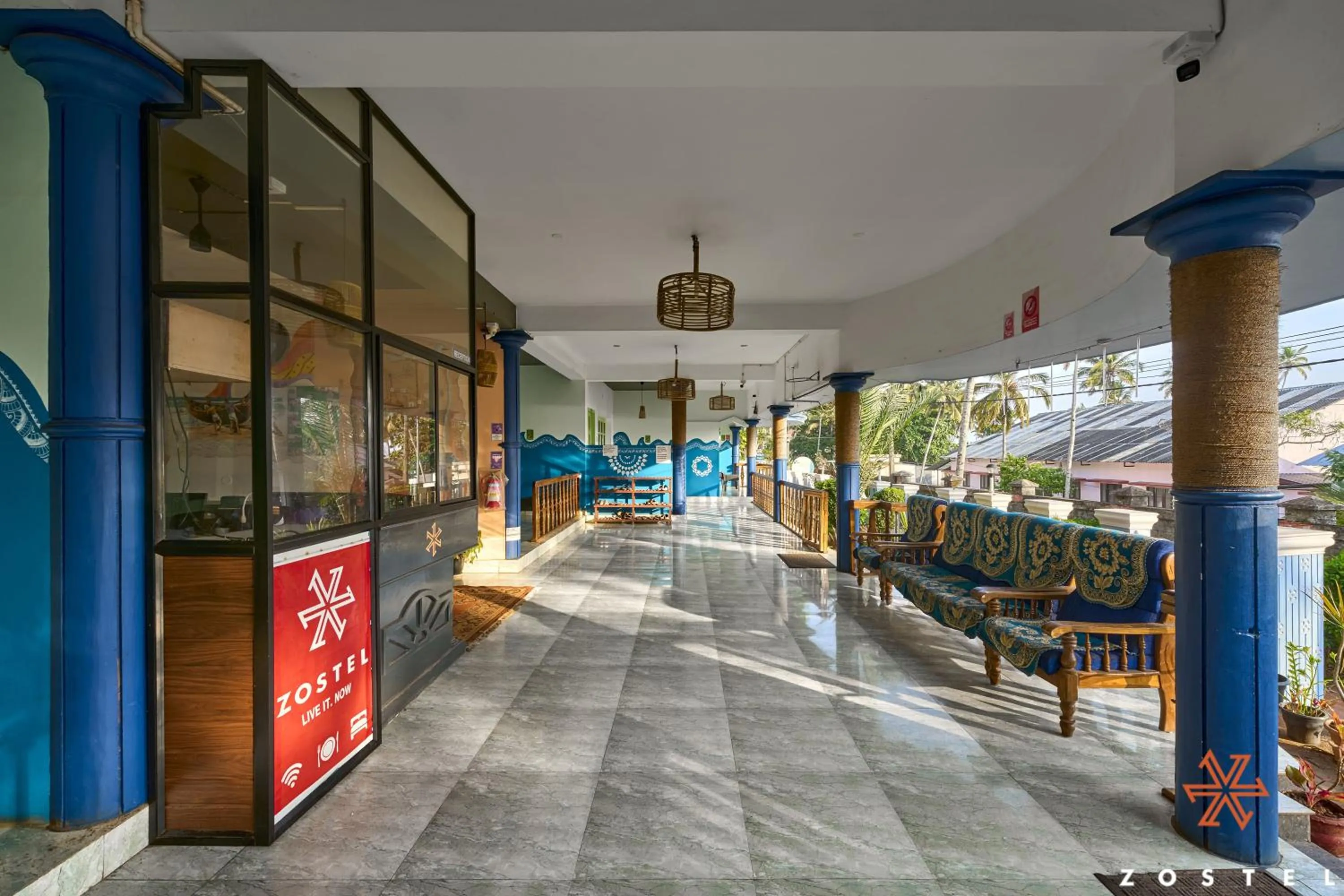 Balcony/Terrace in Zostel Varkala