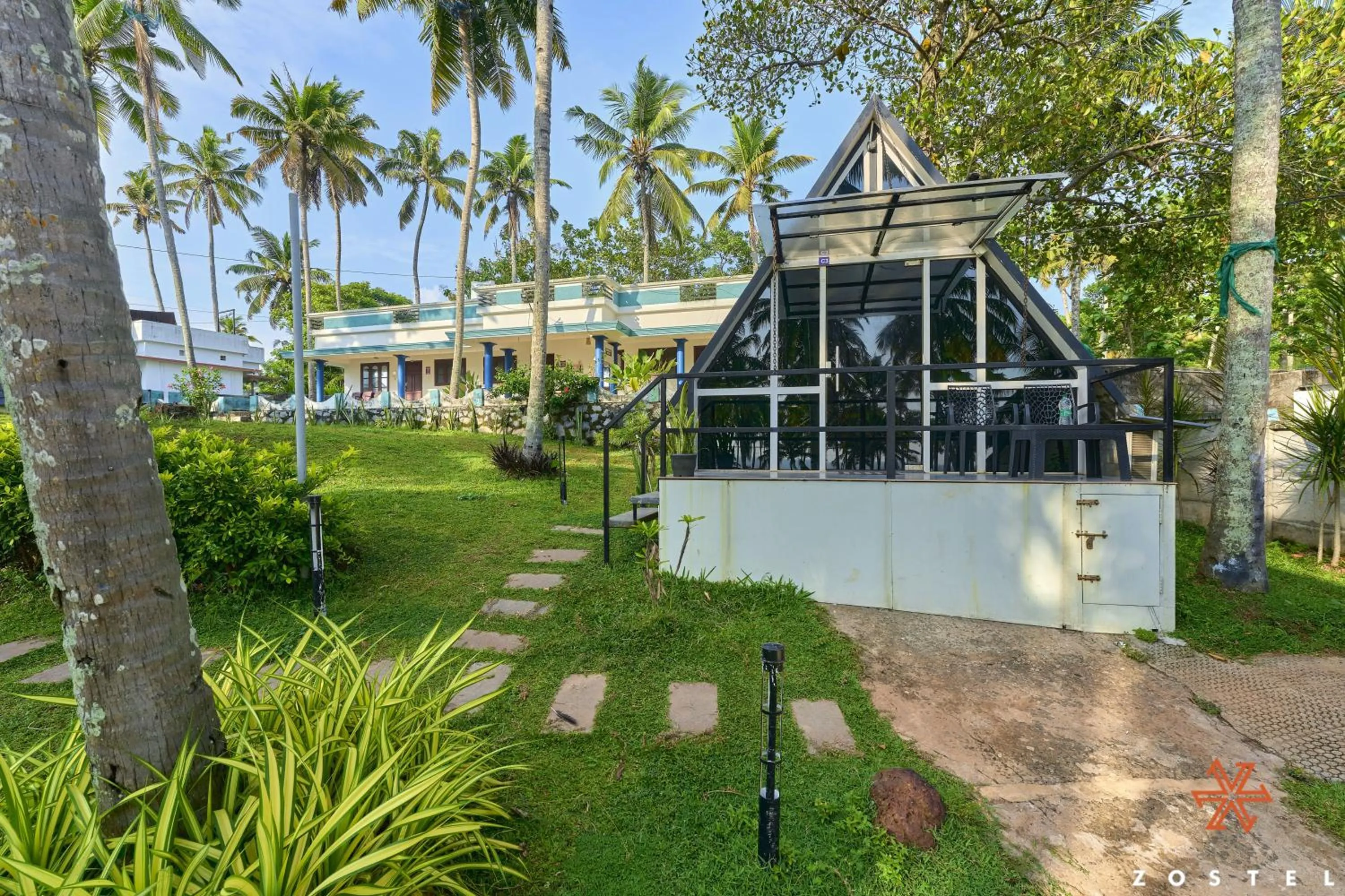 Property building in Zostel Varkala