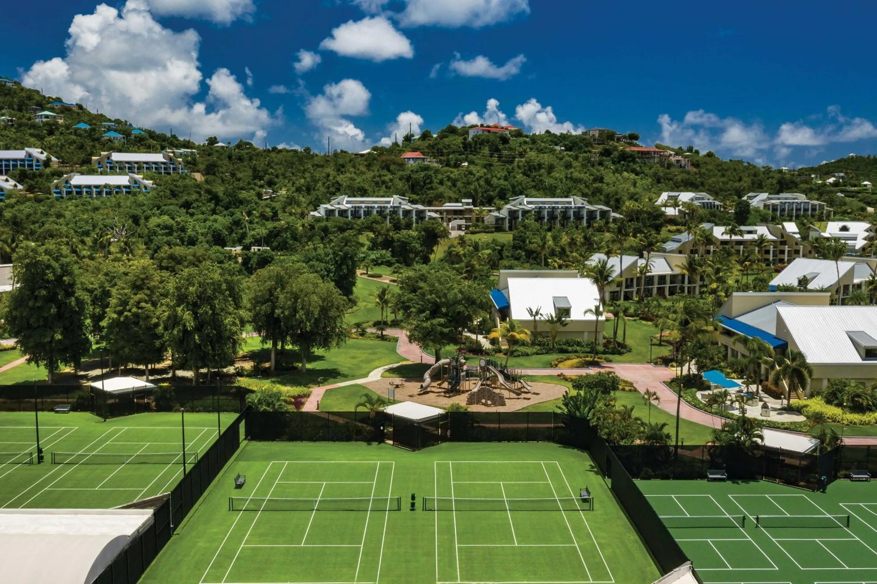 Tennis court in The Westin St. John Resort Villas