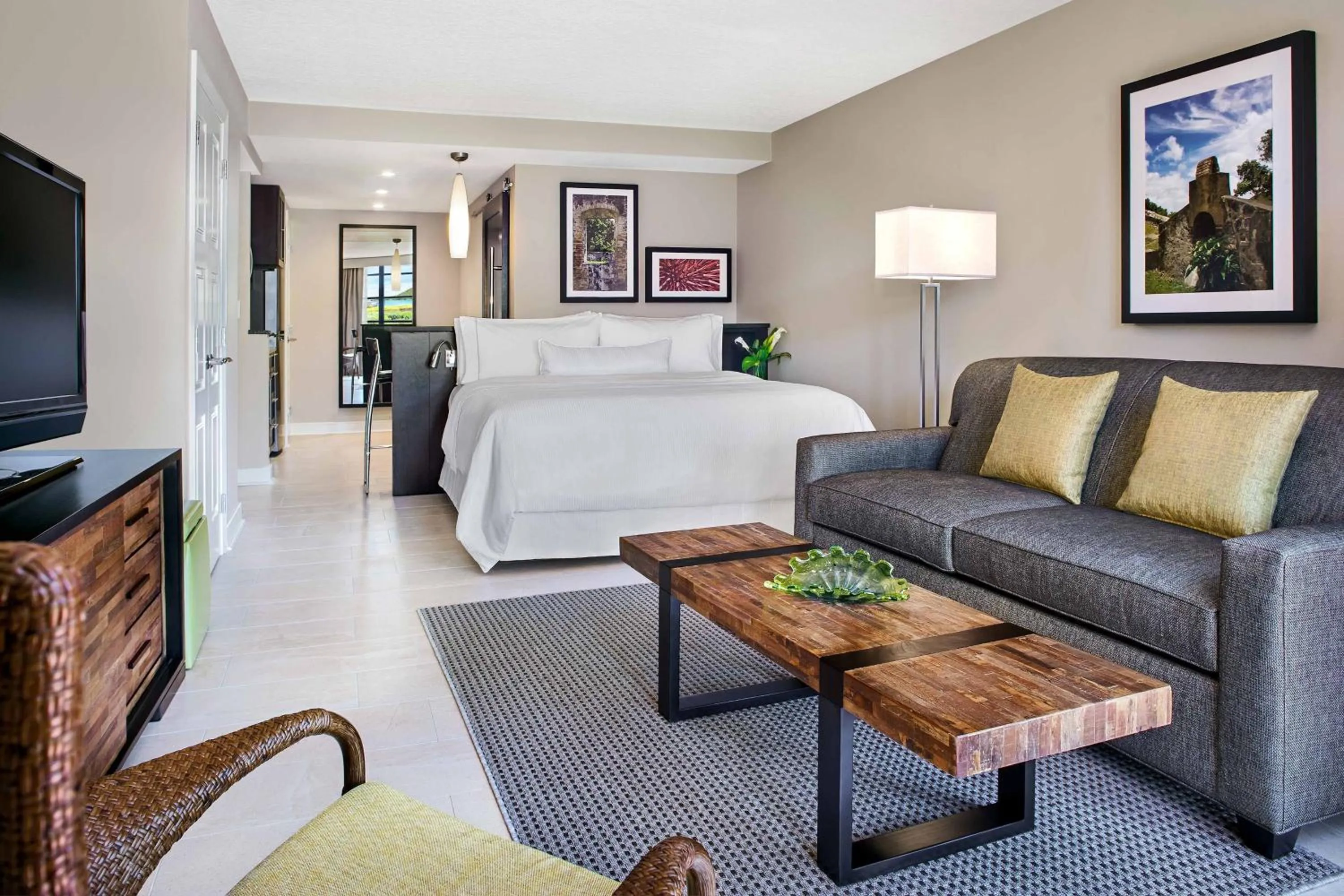 Living room, Bed in The Westin St. John Resort Villas