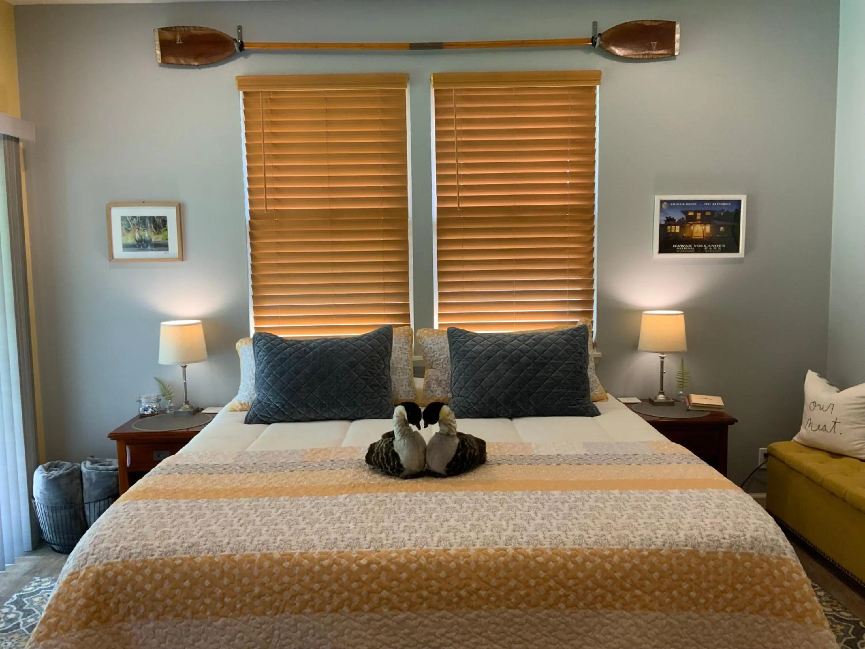 Bed in Kilauea House