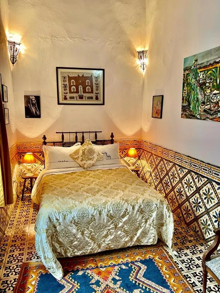 Bed in Riad De La Mer