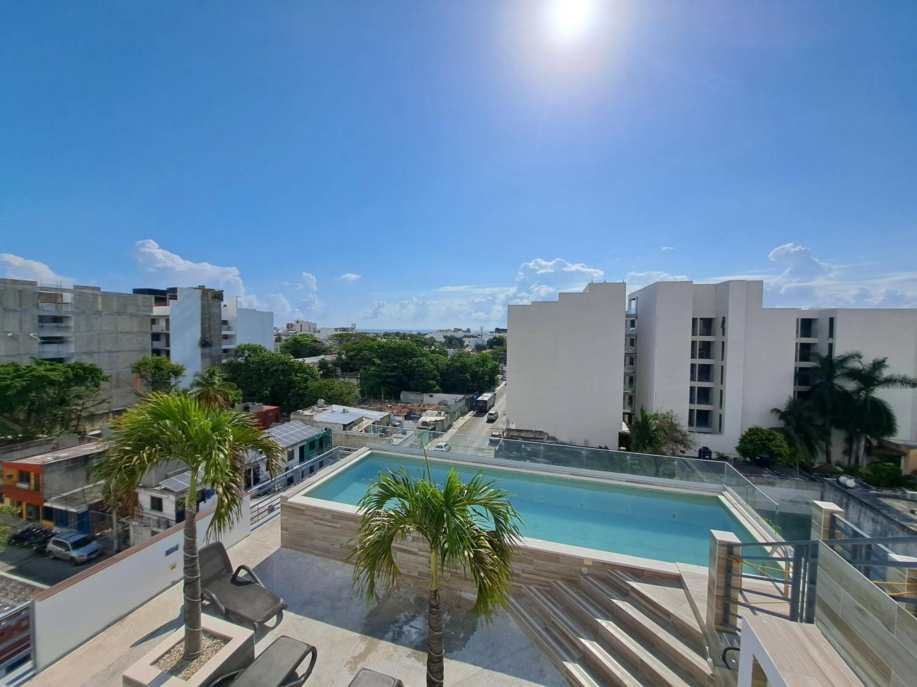 Pool view in Condo Kiaraluna