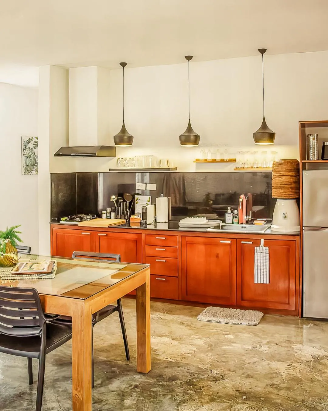 Dining area in Halamanan Residences