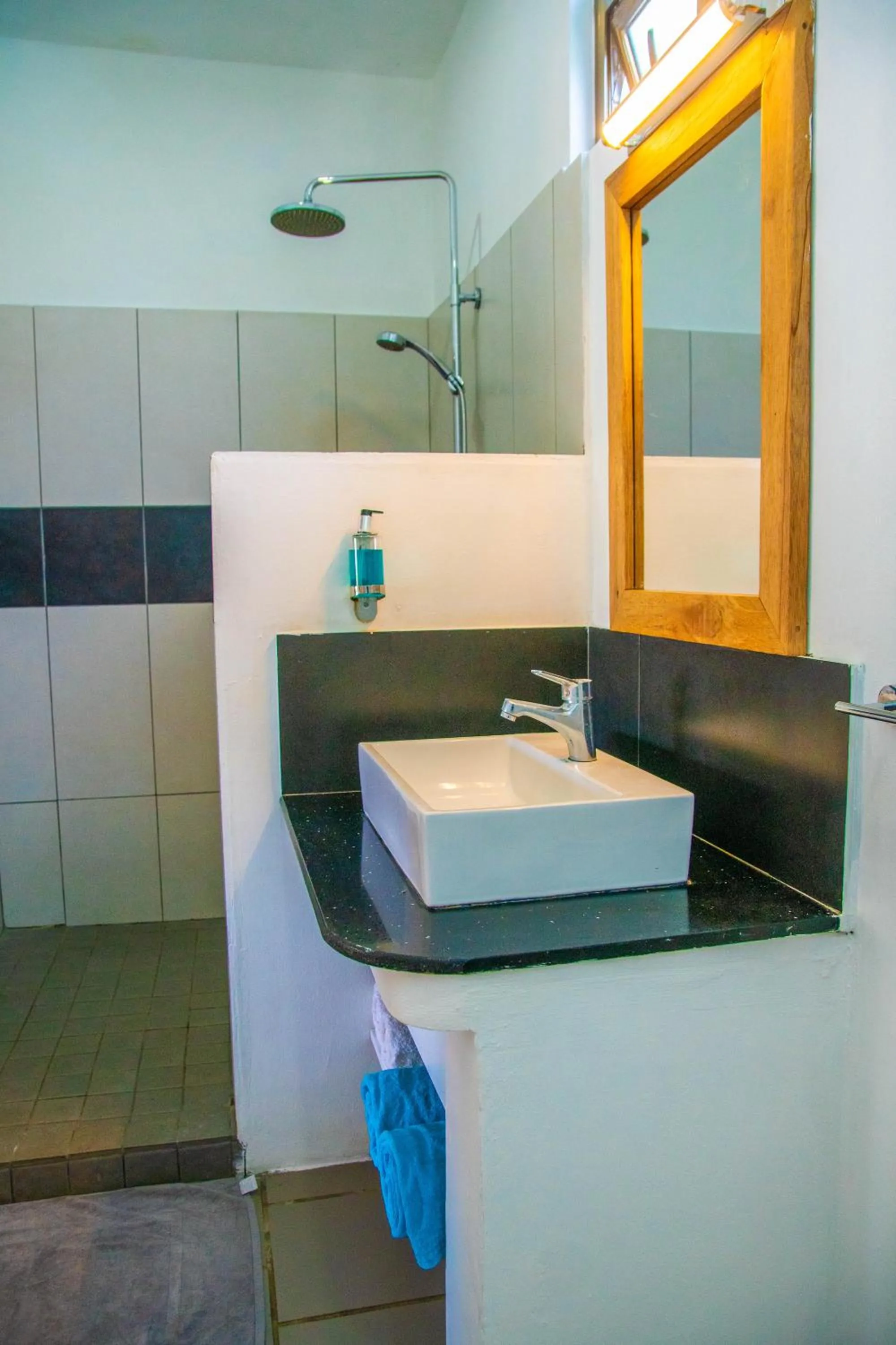 Shower in The Garden Lodge Pereybere - Piscine & Jardin