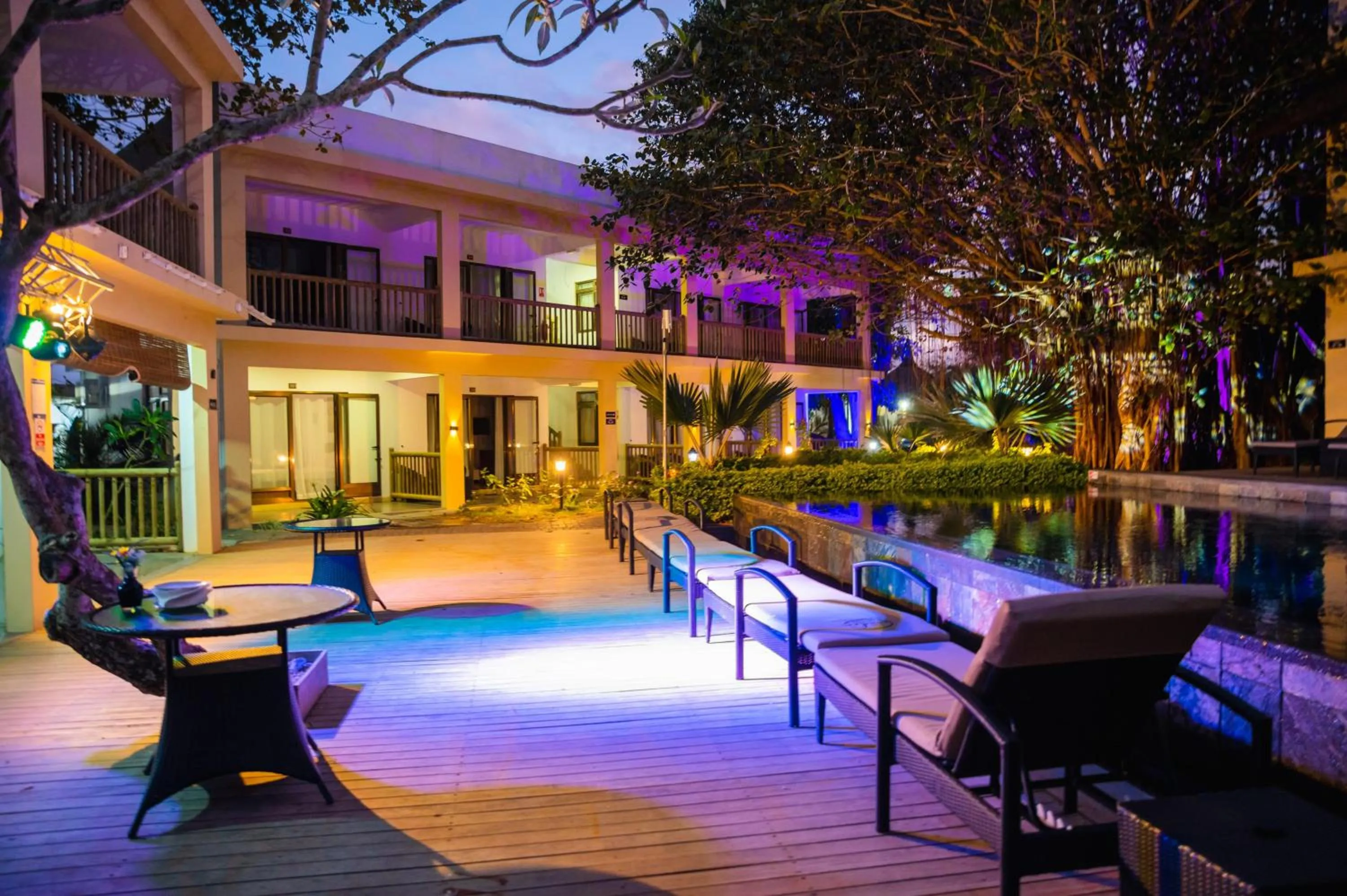 Pool view in The Garden Lodge Pereybere - Piscine & Jardin