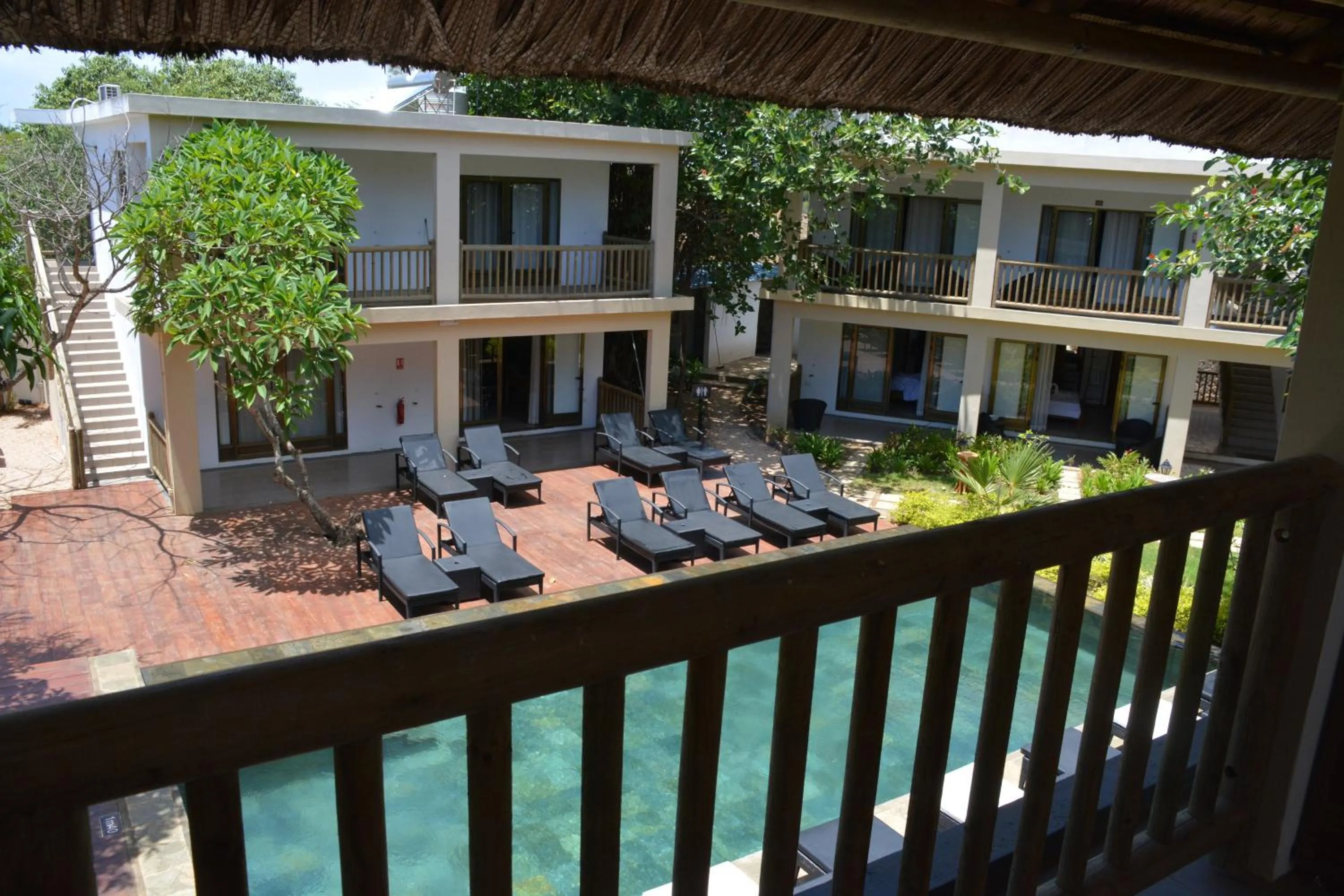 Balcony/Terrace in The Garden Lodge Pereybere - Piscine & Jardin