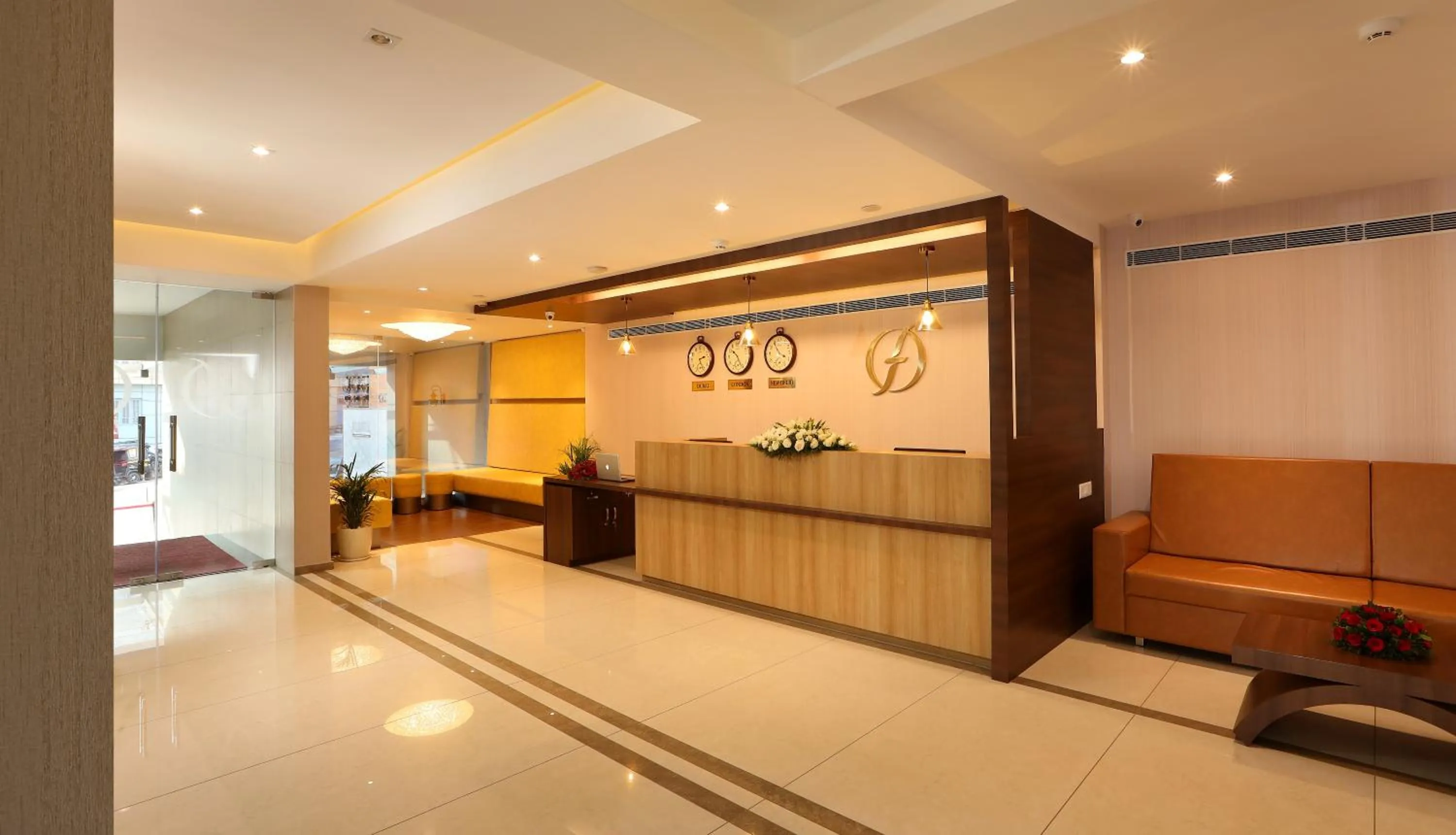 Lobby or reception in Flora Charishma Residency Aluva