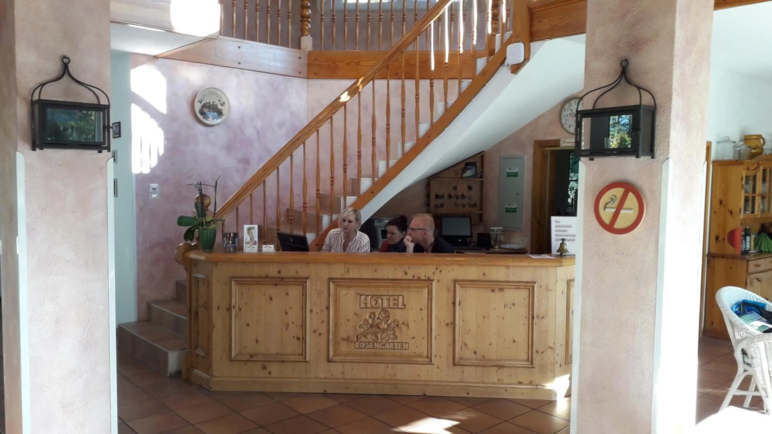 Lobby or reception in Hotel Rosengarten Leipzig-Naunhof