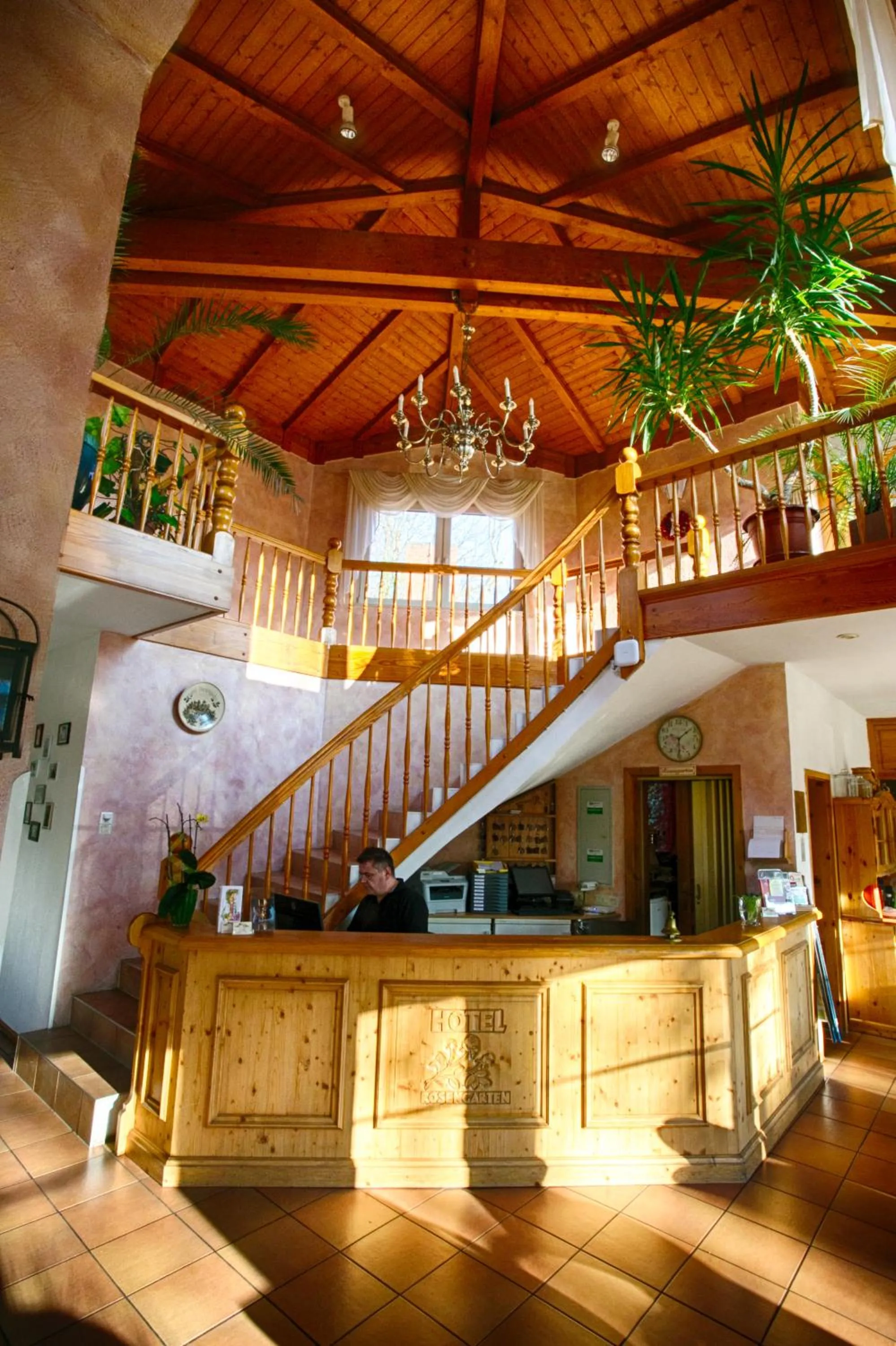 Lobby or reception in Hotel Rosengarten Leipzig-Naunhof