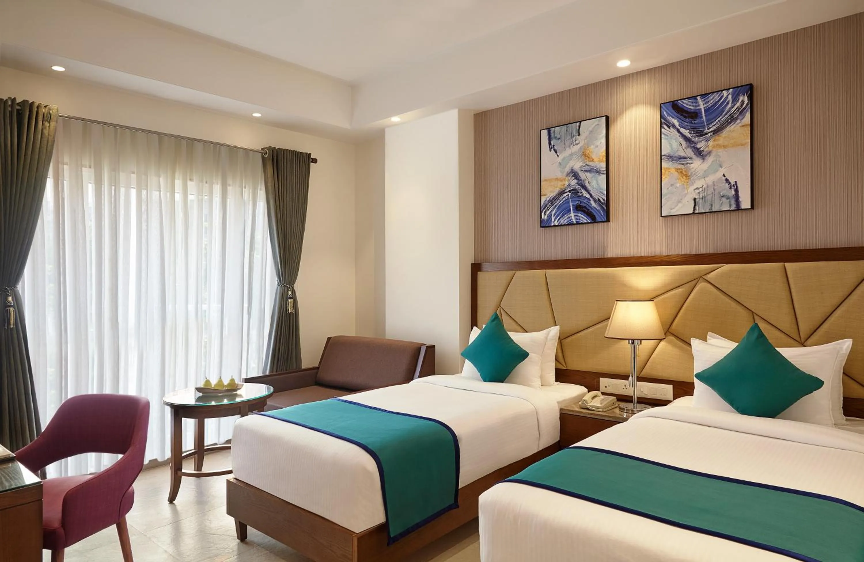 Photo of the whole room, Bed in Click Hotel Aurangabad